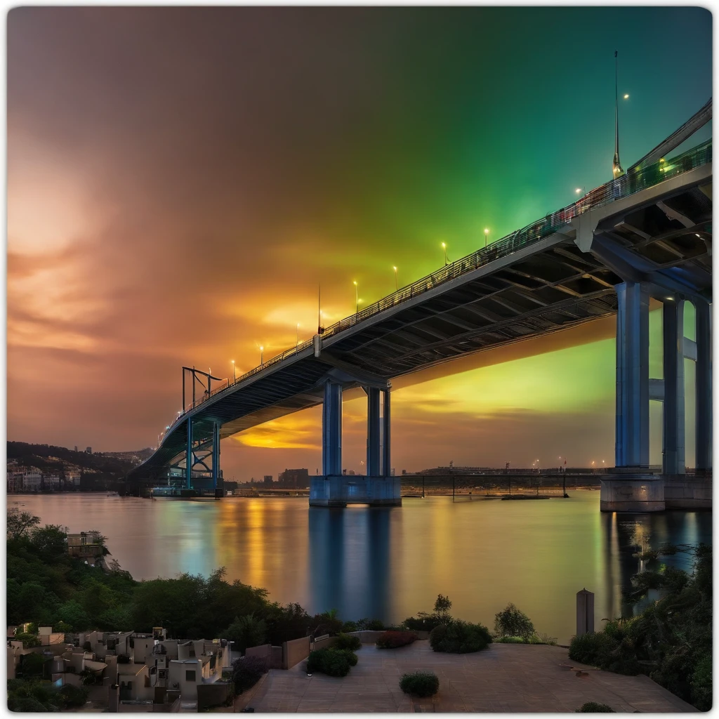 urban buildings,People are looking at the sky,in a panoramic view,(plethora of colors,Best quality,high detal,tmasterpiece,cinmatic lighting,4K,Chiaroscuro)