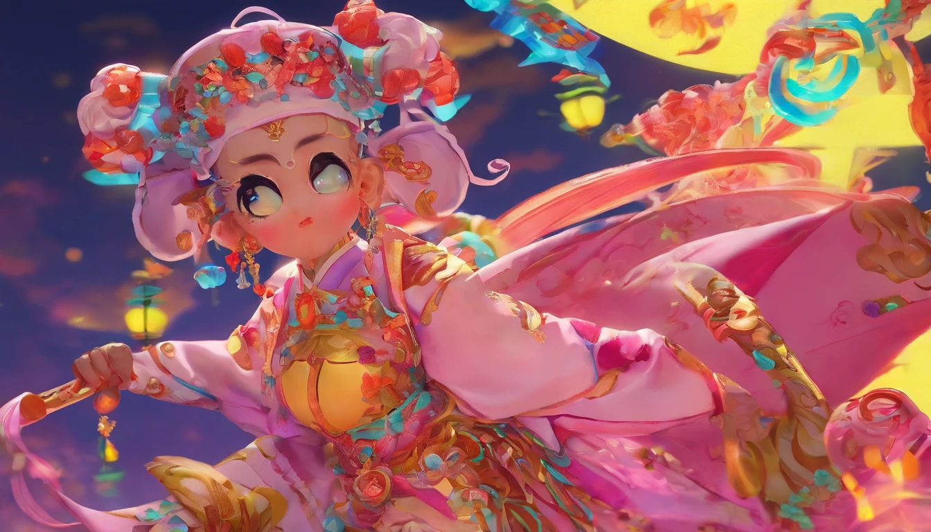 China-style,Tang dynasty baby girl,Hanfu,Cute and cute,A ball head,Take a bunch of sugar gourds,The lively streets of Chang'an,eery,Full body like,Detailed and accurate,depth of fields,8K,A high resolution,tmasterpiece,Beautiful wallpapers,high qulity,high detal,s the perfect face,offcial art,blur backgroun, --Niji 5 --Q 2