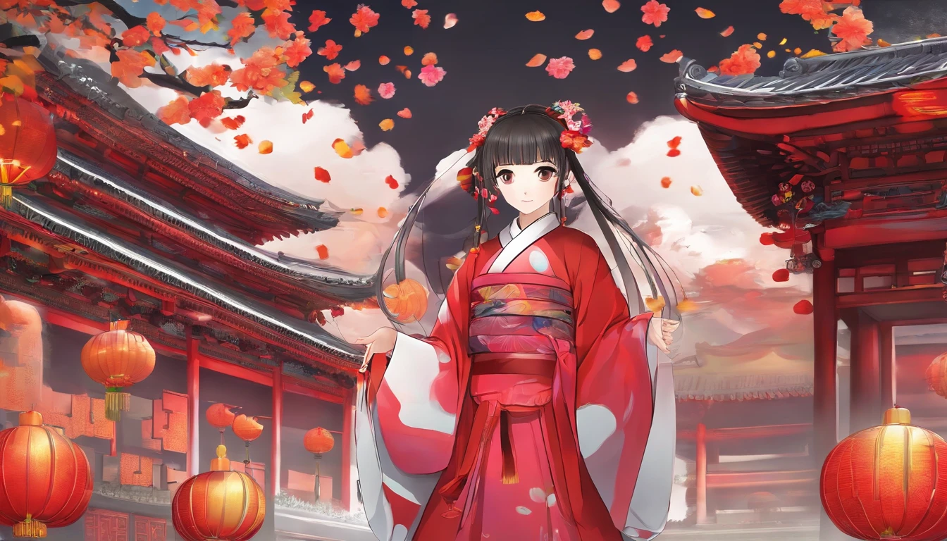 China-style,Tang dynasty baby girl,Hanfu,Cute and cute,A ball head,Take a bunch of sugar gourds,The lively streets of Chang'an,eery,Full body like,Detailed and accurate,depth of fields,8K,A high resolution,tmasterpiece,Beautiful wallpapers,high qulity,high detal,s the perfect face,offcial art,blur backgroun, --Niji 5 --Q 2