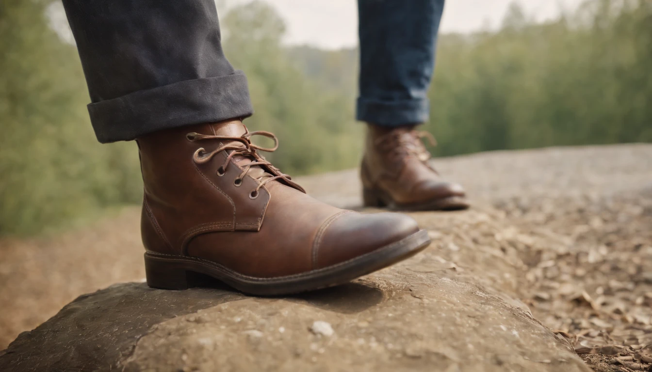 An old gentleman with a goatee is taking off his boots, 8K分辨率,Wallpaper masterpiece,Best quality,digitial painting,Highly meticulous,Ultra high quality