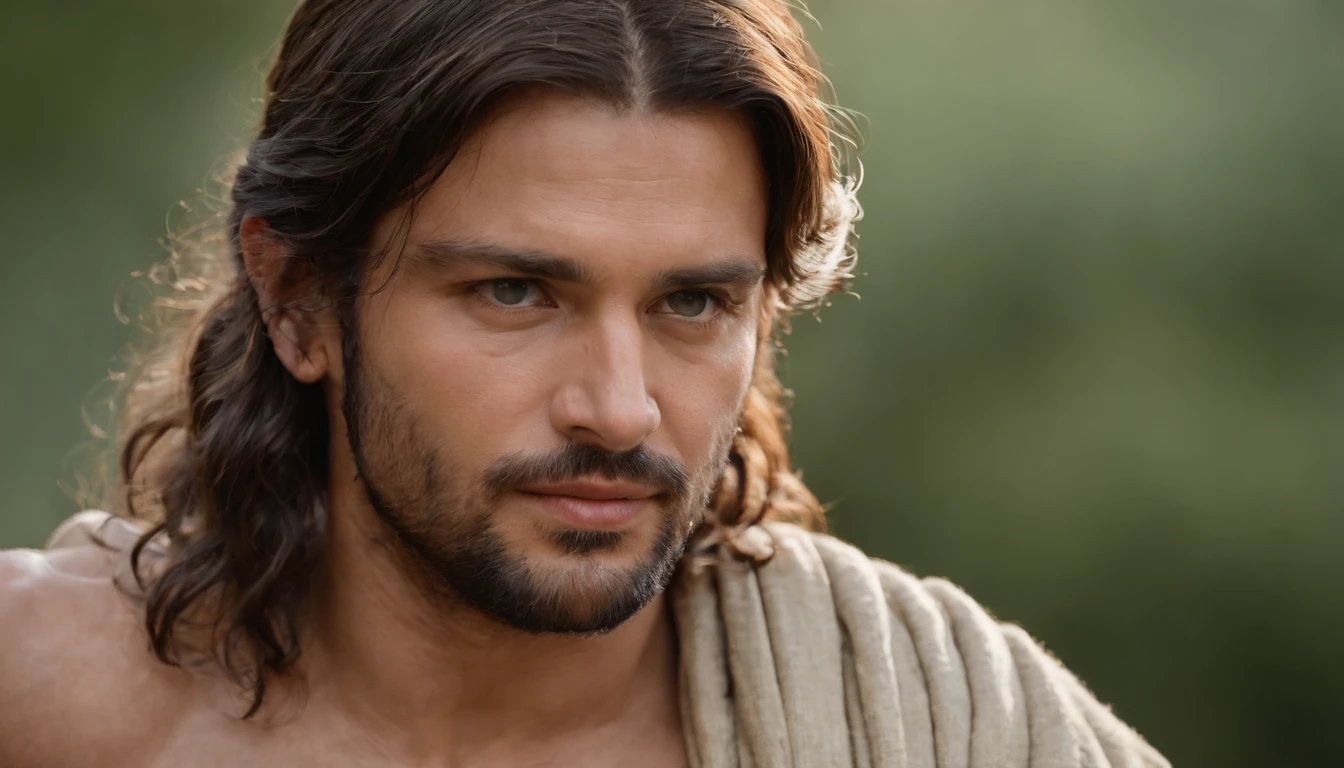 Character David from the Bible, Olhando para mim, perfectly proportions, Imagem centralizada, visualmente rico, cinemactic, Mschiffer, Arte do papel de parede, Papel de parede UHD, Ultra sharp focus