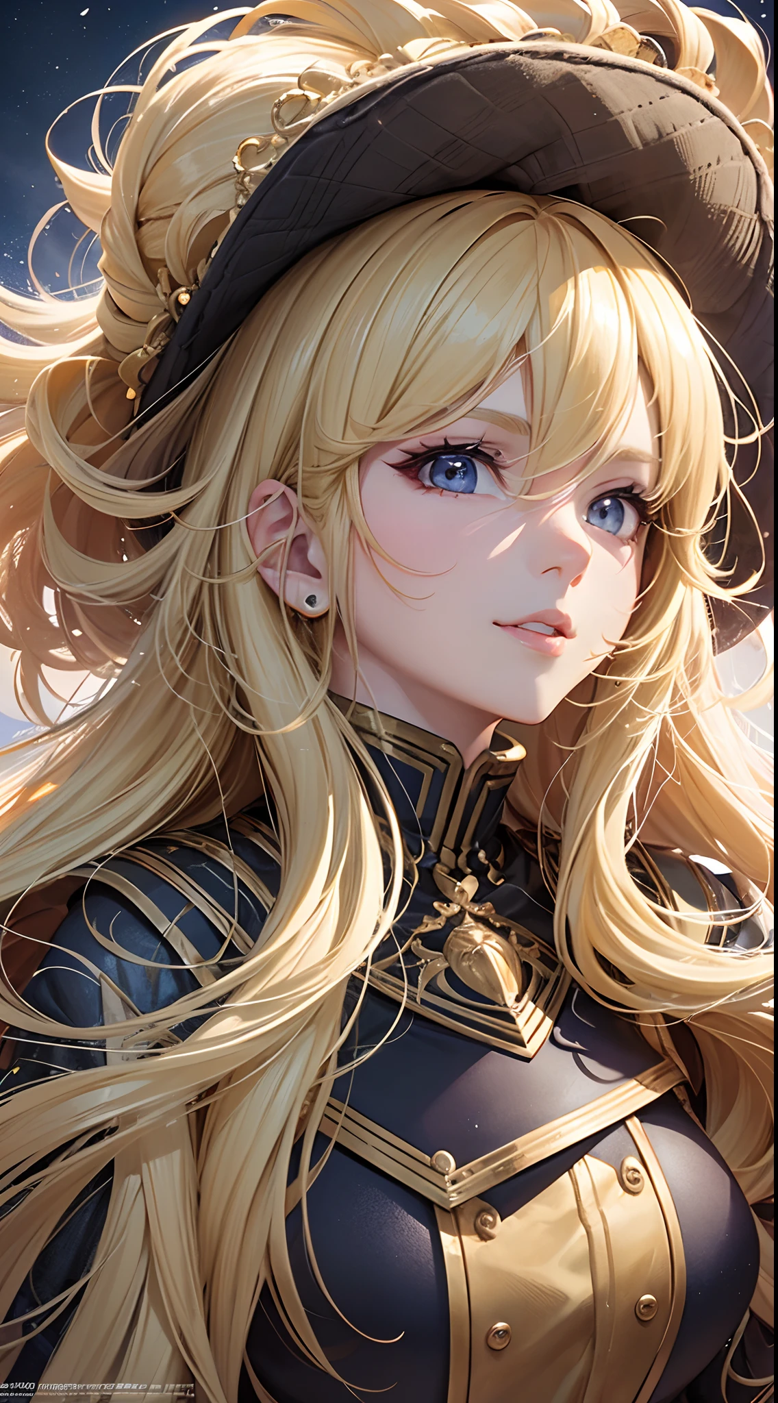 a close up of a woman with a crown on her head, portrait knights of zodiac girl, detailed digital anime art, anime goddess, anime fantasy artwork, 2. 5 d cgi anime fantasy artwork, blonde anime girl with long hair, anime style 4 k, stunning anime face portrait, detailed portrait of anime girl, detailed anime artwork, detailed anime art, anime fantasy illustration