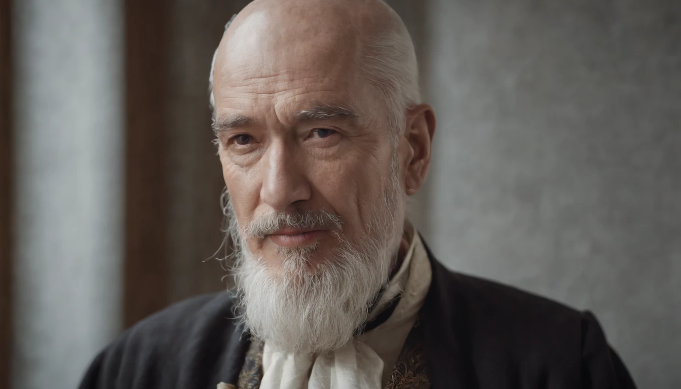 Old gentleman with a goatee, 8K分辨率,Wallpaper masterpiece,Best quality,digitial painting,Highly meticulous,Ultra high quality