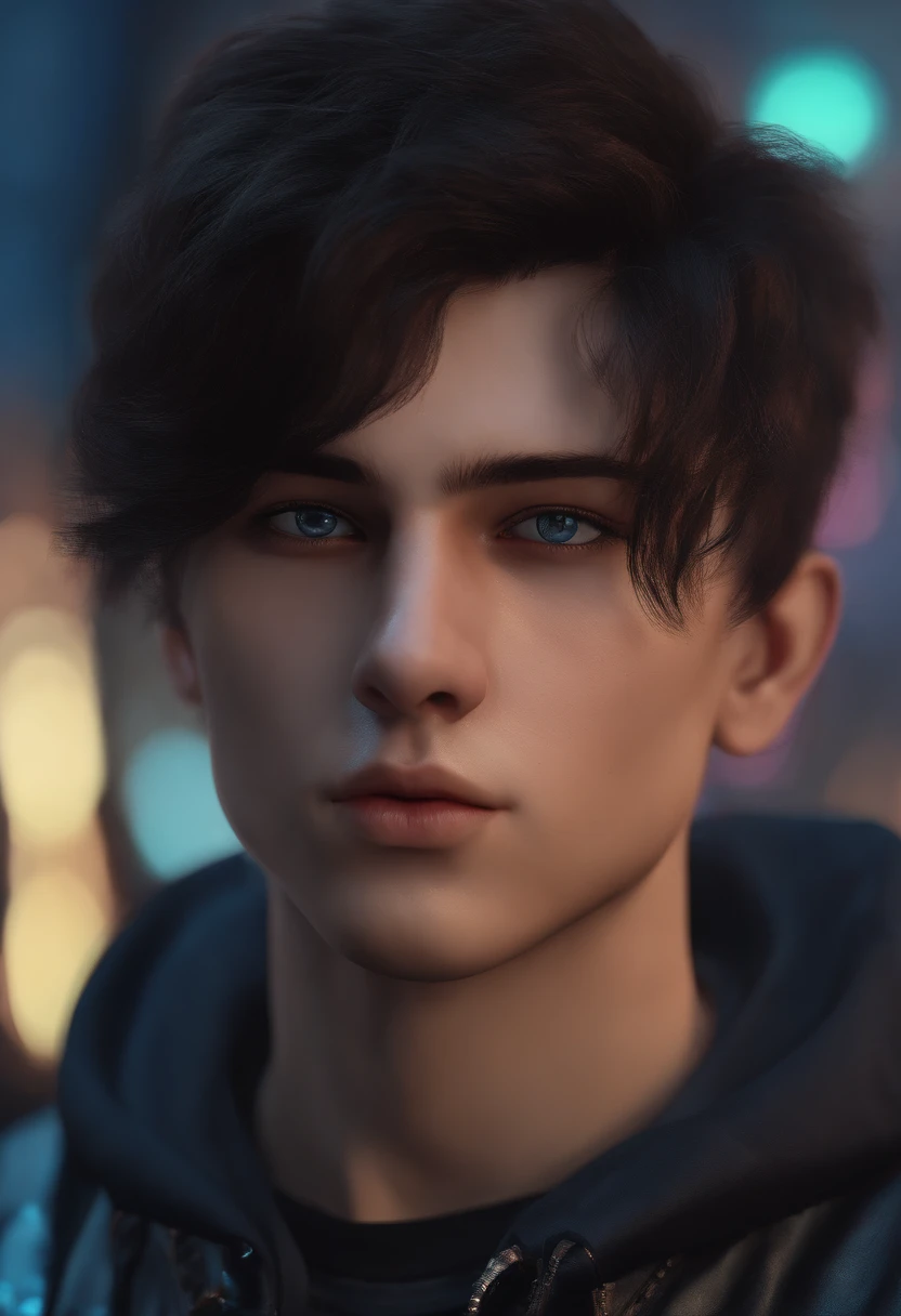 cyberpunk, don't change face shape, change background agerboy Change background cyberpunk handsome boy, realistic face, 8k, ultra realistic,