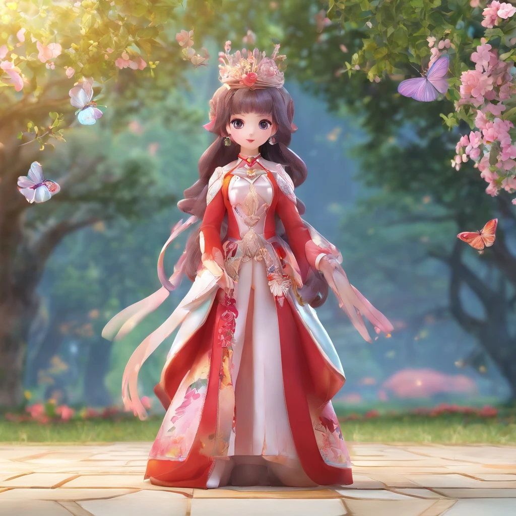 Glossy and delicate,clean back ground, Good luster, 3D rendering of a,Best Quality、The hero of the story is「Ruby Sobimusi」It is a character called、Ruby Sobi Mushi、Has a small body and a glowing appearance of a beautiful red color、She's one of the most special of the Sobimusi.、Respected by other insects、Ruby Sobi Mushi、Embracing Diversity、He has a personality that values friendship.、It will be an opportunity to throw a party。While she has a small body、Demonstrate great ideas and leadership in the party、Have a good time with diverse insects、This young story、Ruby sobimusi symbolizes diversity、Respecting Diversity for Children、It's clear that you're a key character that shows the importance of working together