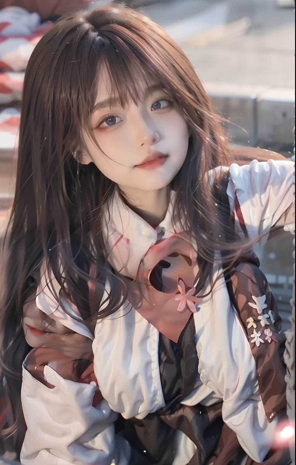 1girl in, open open mouth, 超A high resolution, Photorealistic, Best quality, 8K resolution, masutepiece, ((closeup of face)), (ahegao), Kneeling, Oh face, Smile，ecstasy, Shoot from above, (A white liquid drips from the mouth), Ecstatic look, There is a large amount of white liquid in the mouth,,,,,, Sweat on the chest，Wet chest，,Moisten the tongue， NSFW, roll eyes, Eyes up, Zerotwo，Black color hair，fully body photo，exposing her chest，cleavage，huge tit，Childlike face，revealing breasts，revealing breasts，revealing breasts，areola of breast