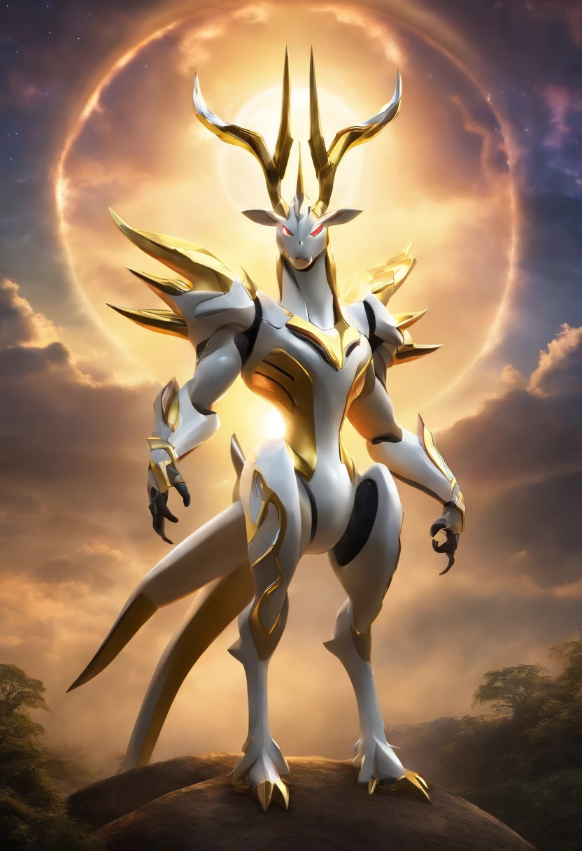 The fictional character Arceus from the Pokémon franchise