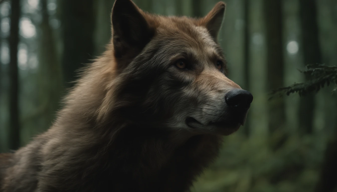 lobisomem, 8k, (insanamente detalhado:1.5), fotografia de corpo inteiro, , pele detalhada, pale skinned, atacando pequena vila, werewolf 4k velho homem com saco de lixo nas costas