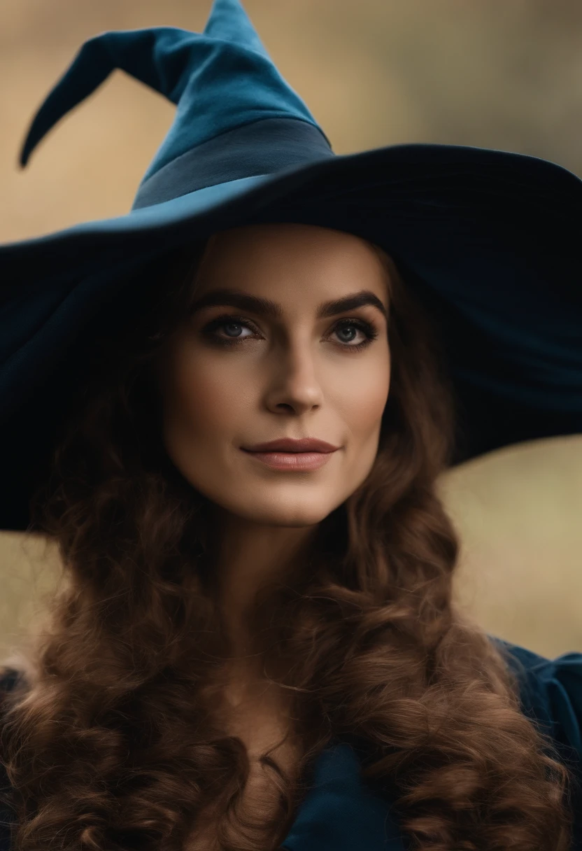 several women in wearing the selector hat from the Harry Potter movie, e com traje da grifinoria, dia das bruxas, Atmosfera de Halloween, halloween celebration, tema dia das bruxas, witch foam hats, harry potter selector hat