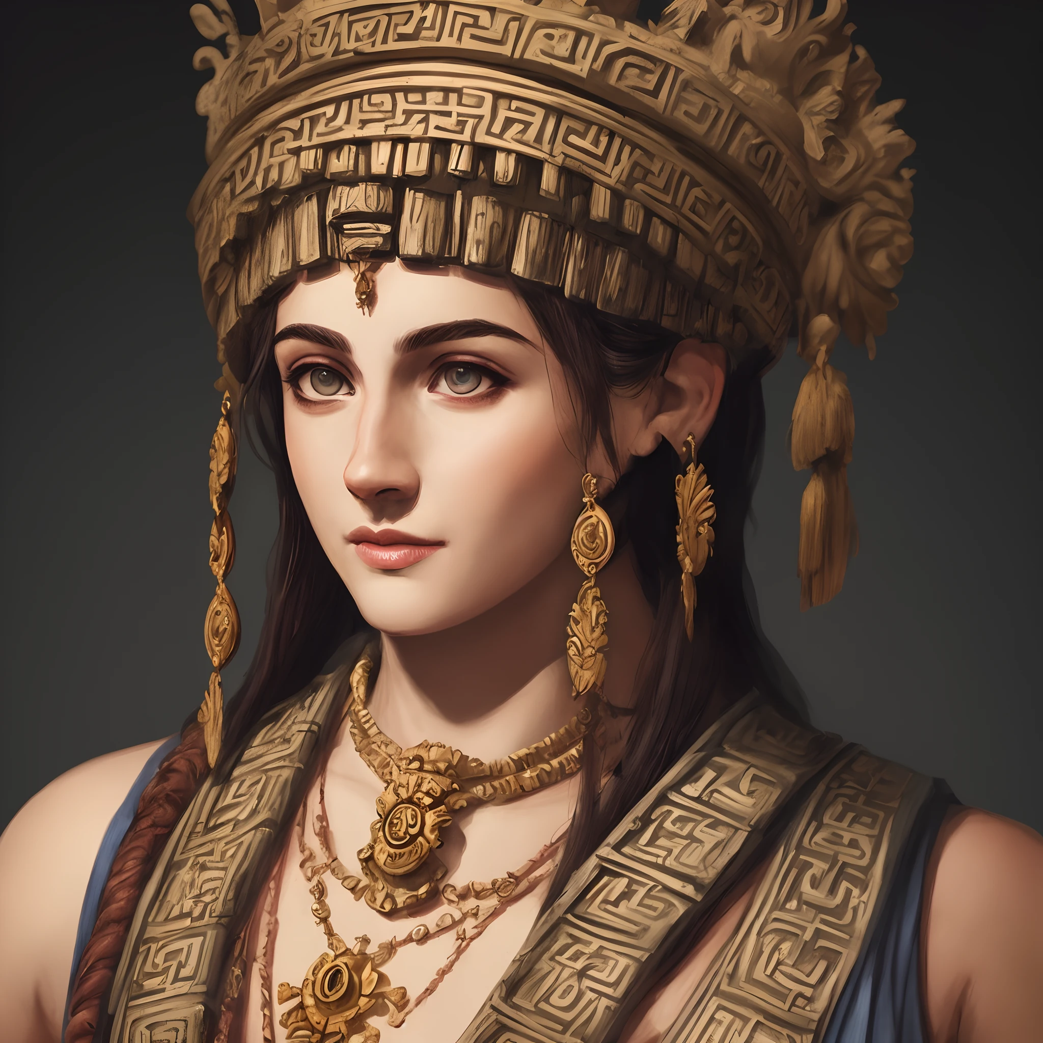 platao , Portrait illustration, 4k, HDR, Ancient Greece, praç