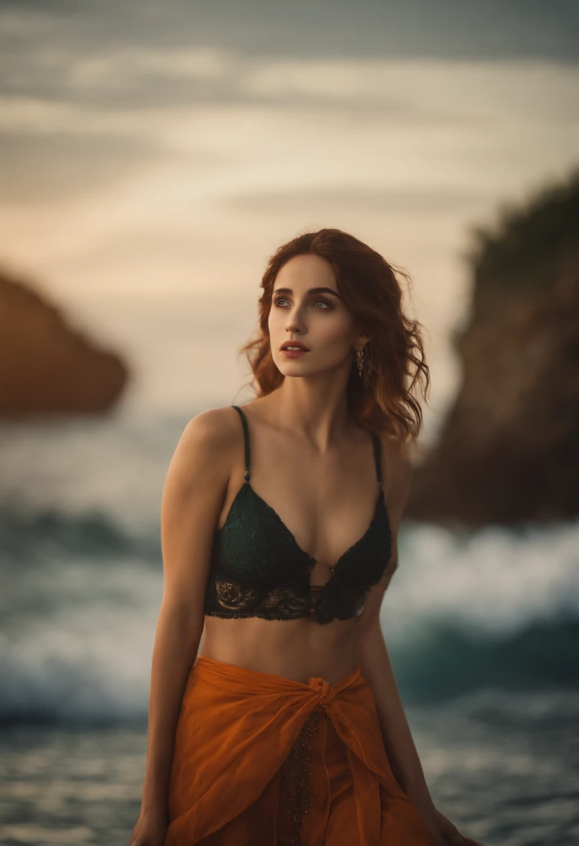 Emily Rudd como Nami, one piece, extremamente realista, extremamente ????, bunda grande e pernas grossas