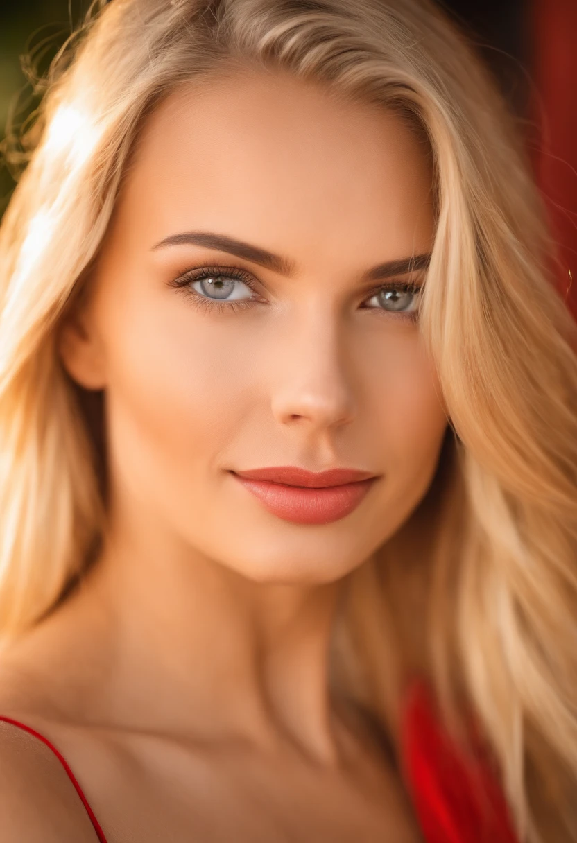 Blonde woman with long hair and wearing a red bikini set staring at camera, Close up of blonde woman, blonde and attractive features, blonde swedish woman, Blonde Woman, a photography of a beautiful woman, Attractive woman, Young blonde woman, Beautiful blonde woman, a girl with blonde hair, women's pictures, Beautiful rounded face, attractive young woman, portrait of a beautiful model