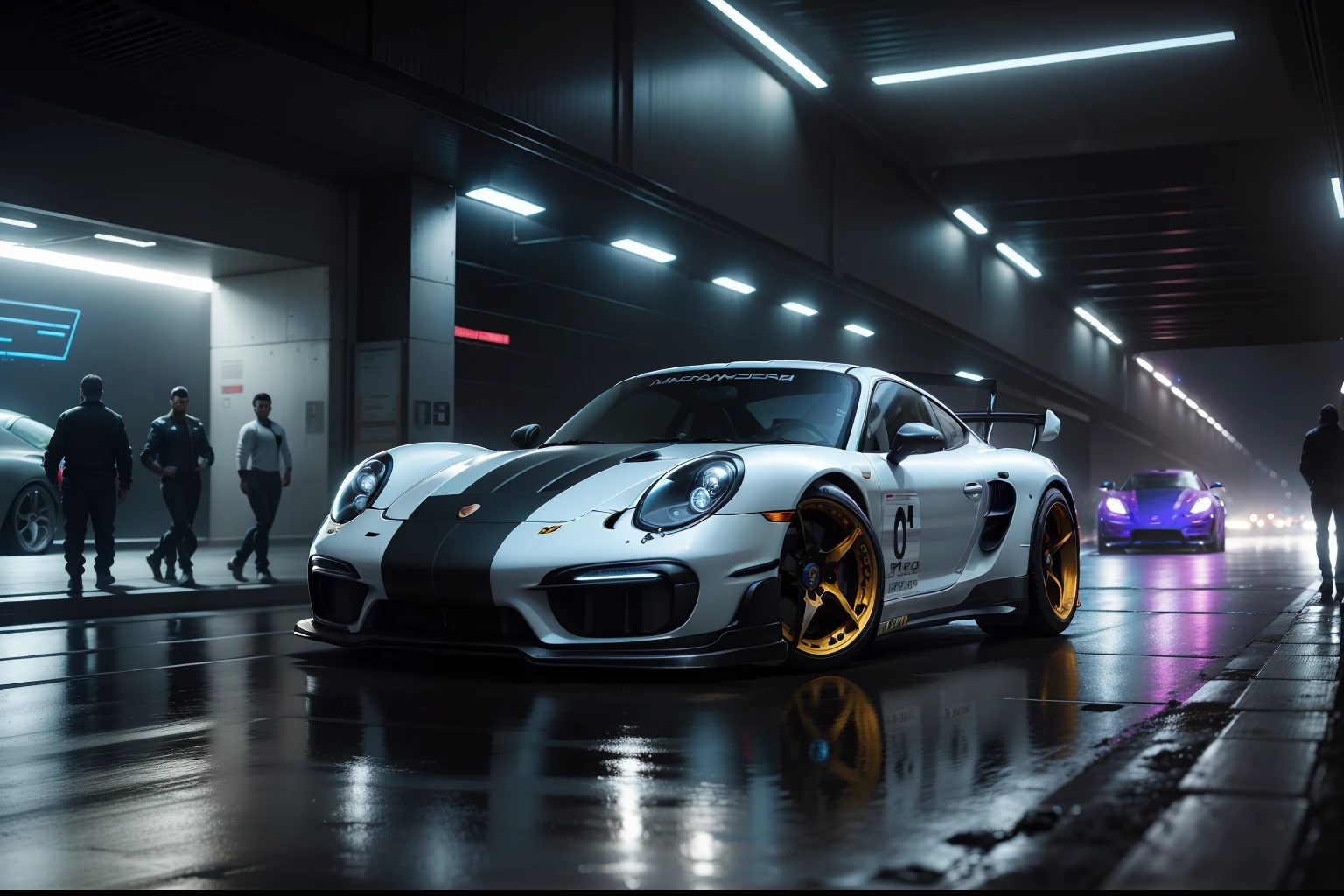 "C:\Users\Jomar Machado\OneDriveDesktop\IMAGENS PARA AI\AI PAIRAR PORSCHE\HOVER PORSCHE CINZA ESCURO, Realistic, disco Rigido, cyberpunk in cybercity at night, 8k