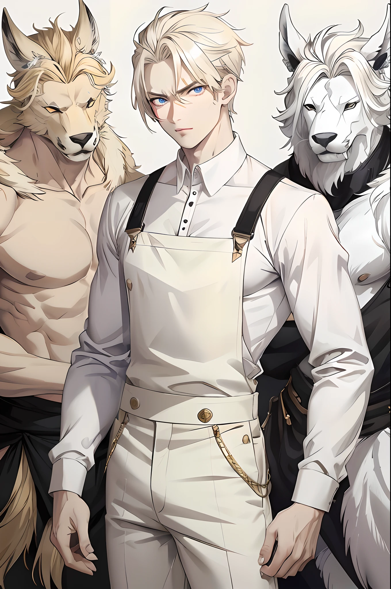 anime eyes, young man, handsome, mad expression