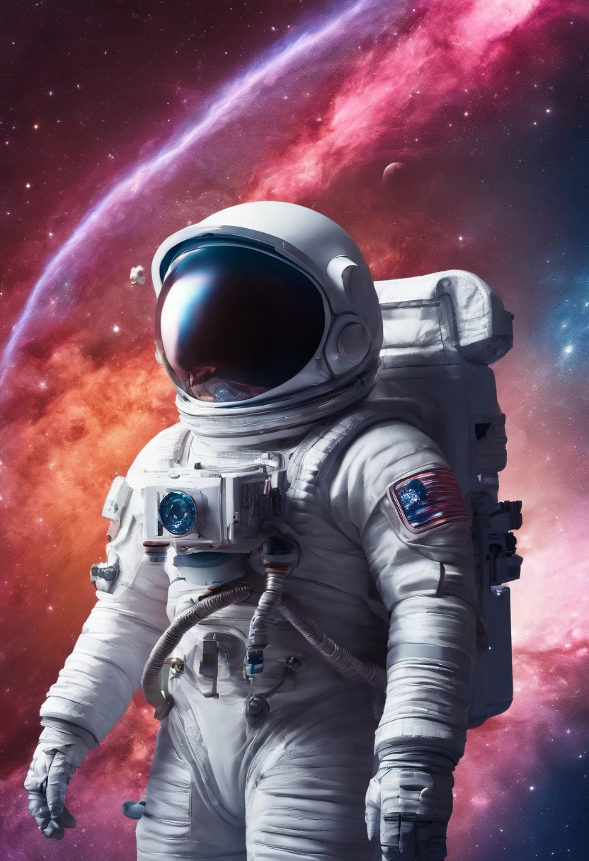 crie um avatar de um astronauta entrando no descanso de Deus