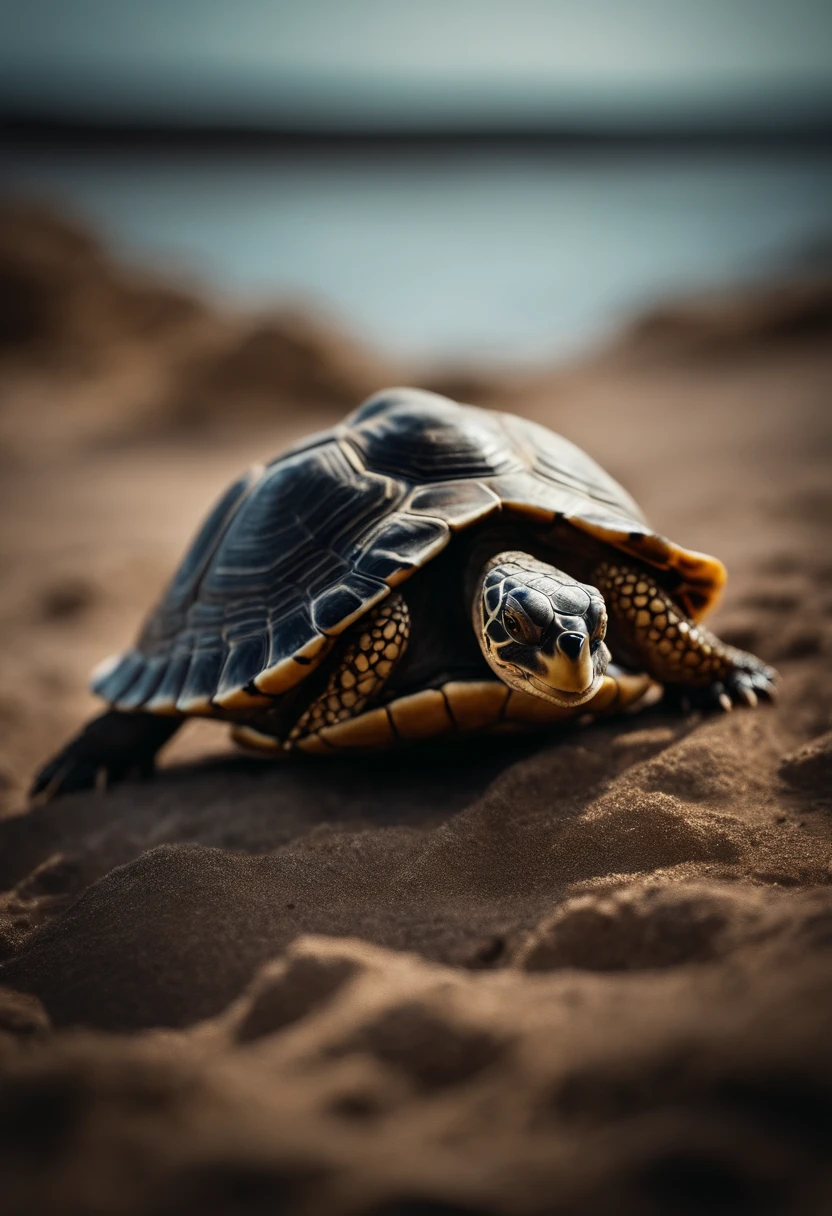 Turtle in moon