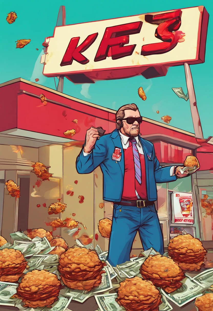 kfc robbing a bank