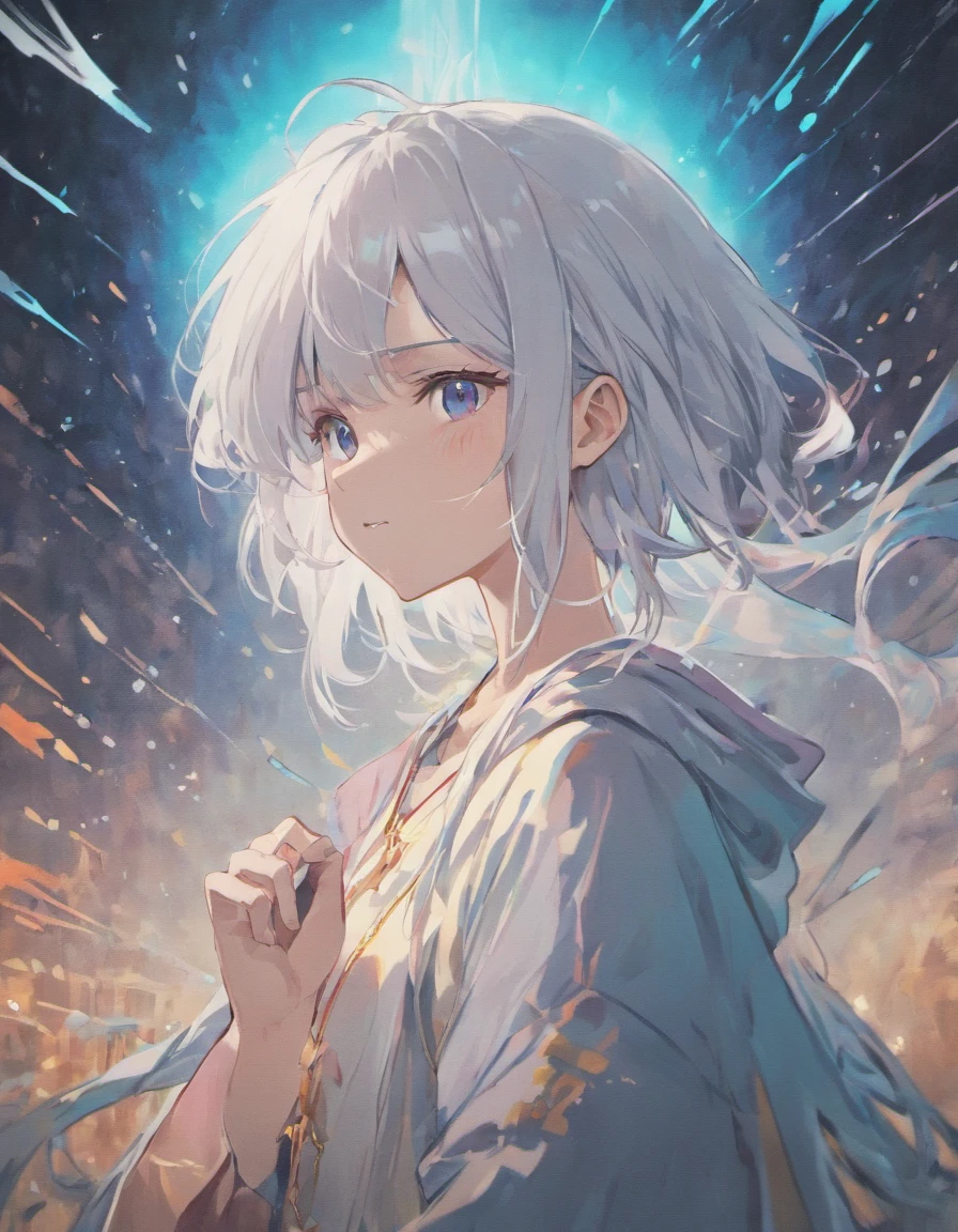 White hair，Shota