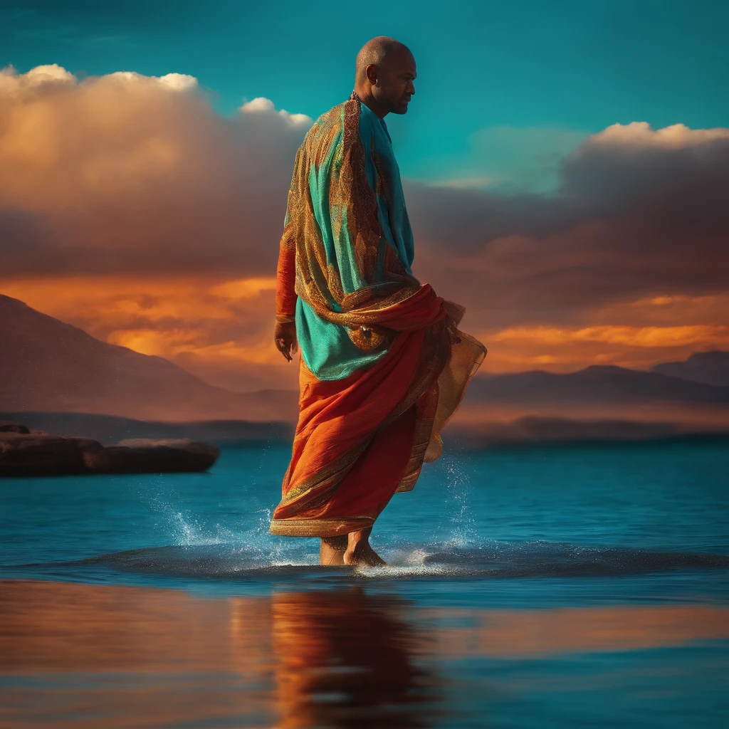 (spirit man walking on water).