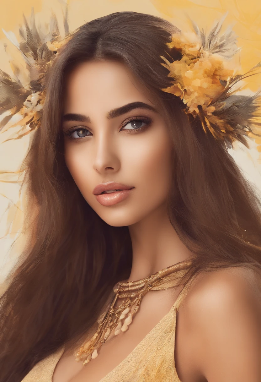 Qualidade de imagem superior, 8k, um close up de uma mulher em um vestido amarelo em uma praia, mulher jovem muito bonita, Mulher mexicana bonita, menina modelo bonita, modelo bonito da menina, modelo feminino bonito, mulher amarela bonita, mulher atraente, Violeta Myers, beleza de cair o queixo, menina atraente, Atraente e bonito, lindo rosto latino, Uma bela jovem mulher, Retrato Sophie Mudd, lindo modelo jovem