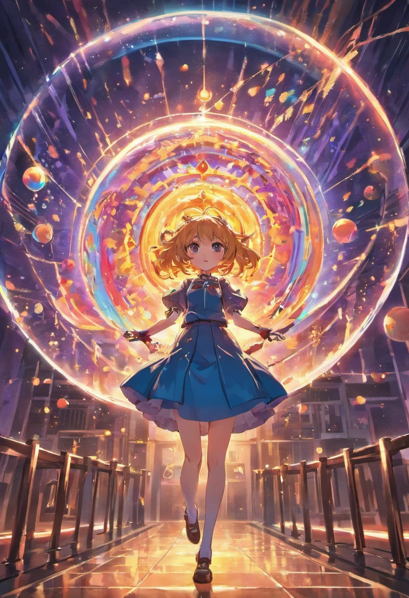whether in a magical ball or in the world around him."