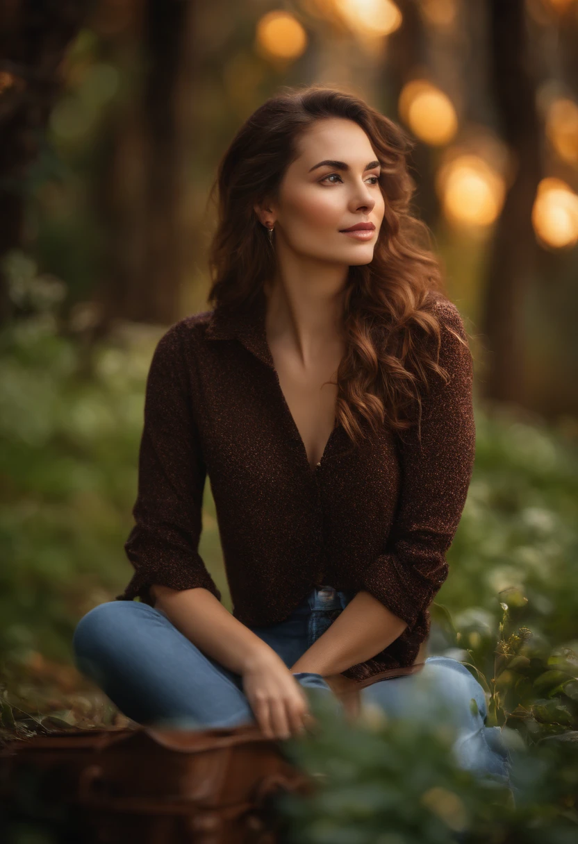 500R,((an woman sitting )),bright background,masterpiece,best quality,super detailed,high resolution,very detailed,8k uhd, (fidelity, fidelity: 1.5) , realistic, (natural light), (bokeh: 1.5), (depth of field), bokeh background, amazing, fine detail, best, high quality, RAW photo, pureerosface_v1,