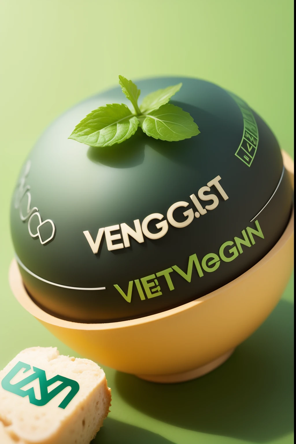 A logo for a vegan social network called VGN.IST Vegan Global Network