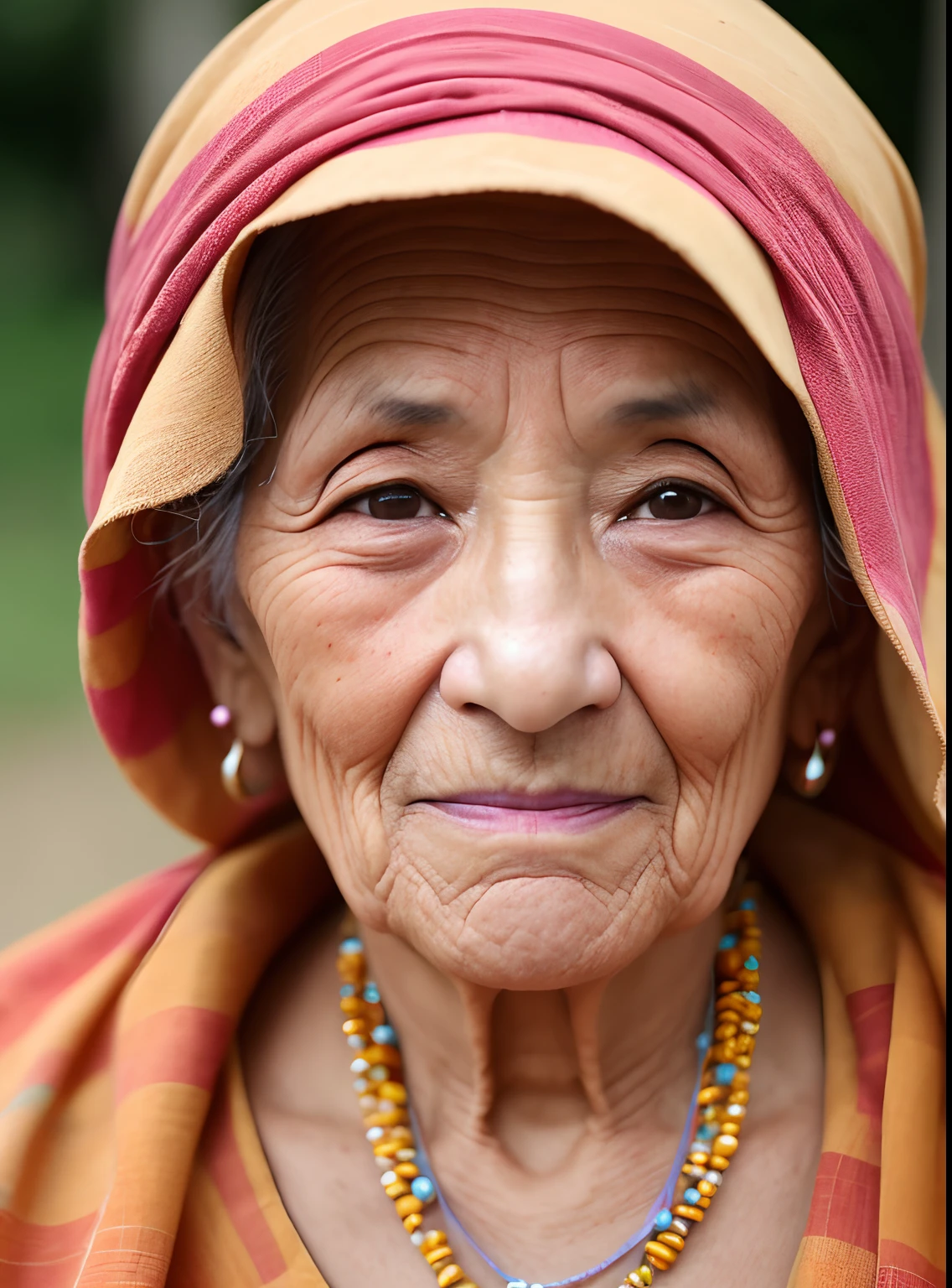 (sony ilce-7s 50mm) Portrait photo of an old woman with many wrinkles and a wart on her nose wearing witch's chepéu, sorrindo com dentes podres, 8k uhd, dslr, de alta qualidade, grain of film, foco nítido:1:1 closeup looking at the camera.