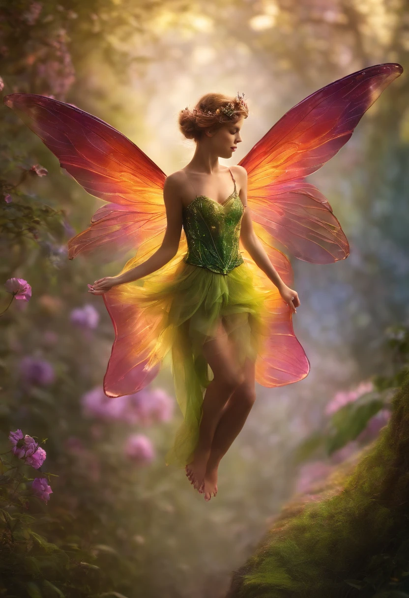 whimsical beautiful fairy flying through a forest with flowers, beautiful fairy, beautiful fairies, forest fairy, beautiful fantasy art, portrait of a fairy, beautiful fairie, beautiful adult fairy, very beautiful fantasy art, portrait of fairy, faerie, fantasy art style, fairy magnificent, amazing fantasy art, beautiful digital artwork, pixie character, fairy cgsociety