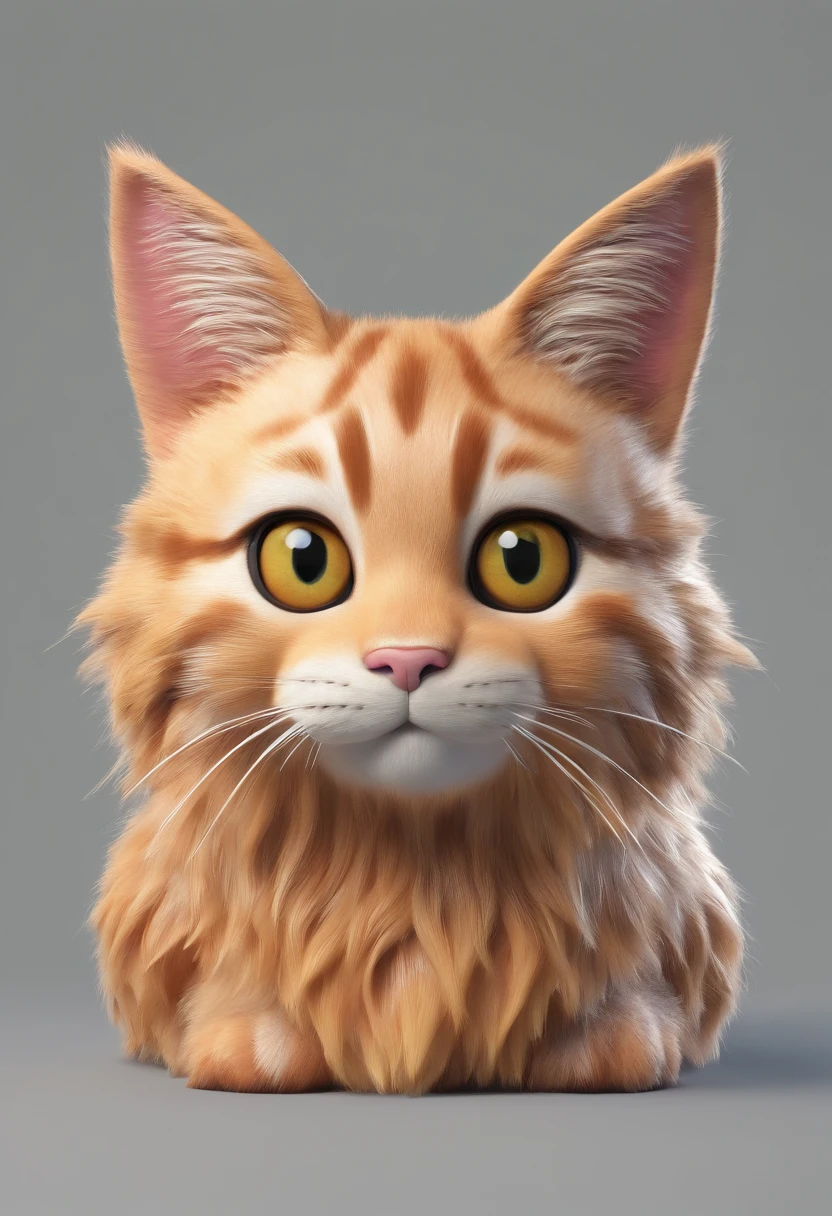 a cute cat , cartoon , artwork , animal , high quality ,cat .
