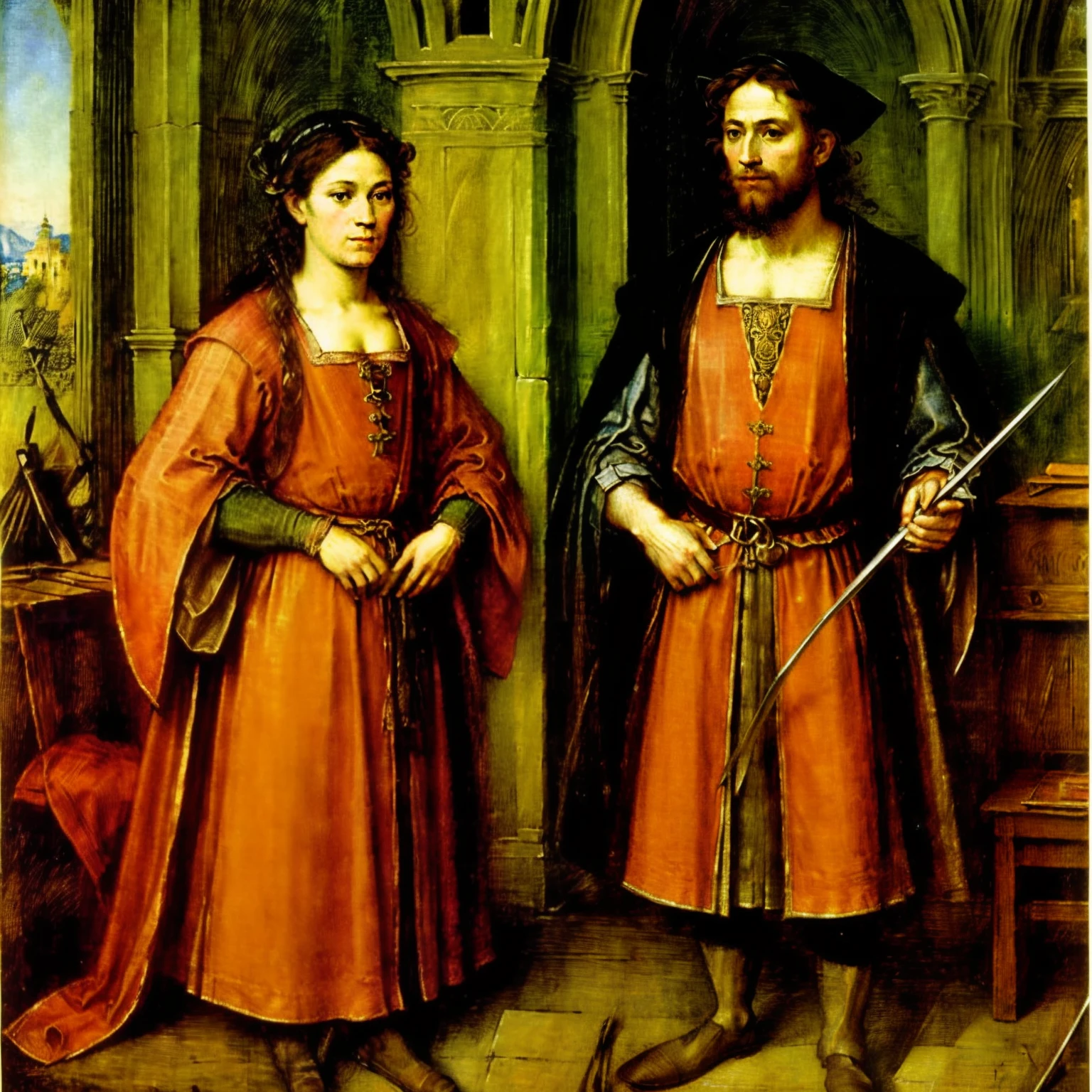 Retrato do Rei, era Medieval, Albrecht Dürer style