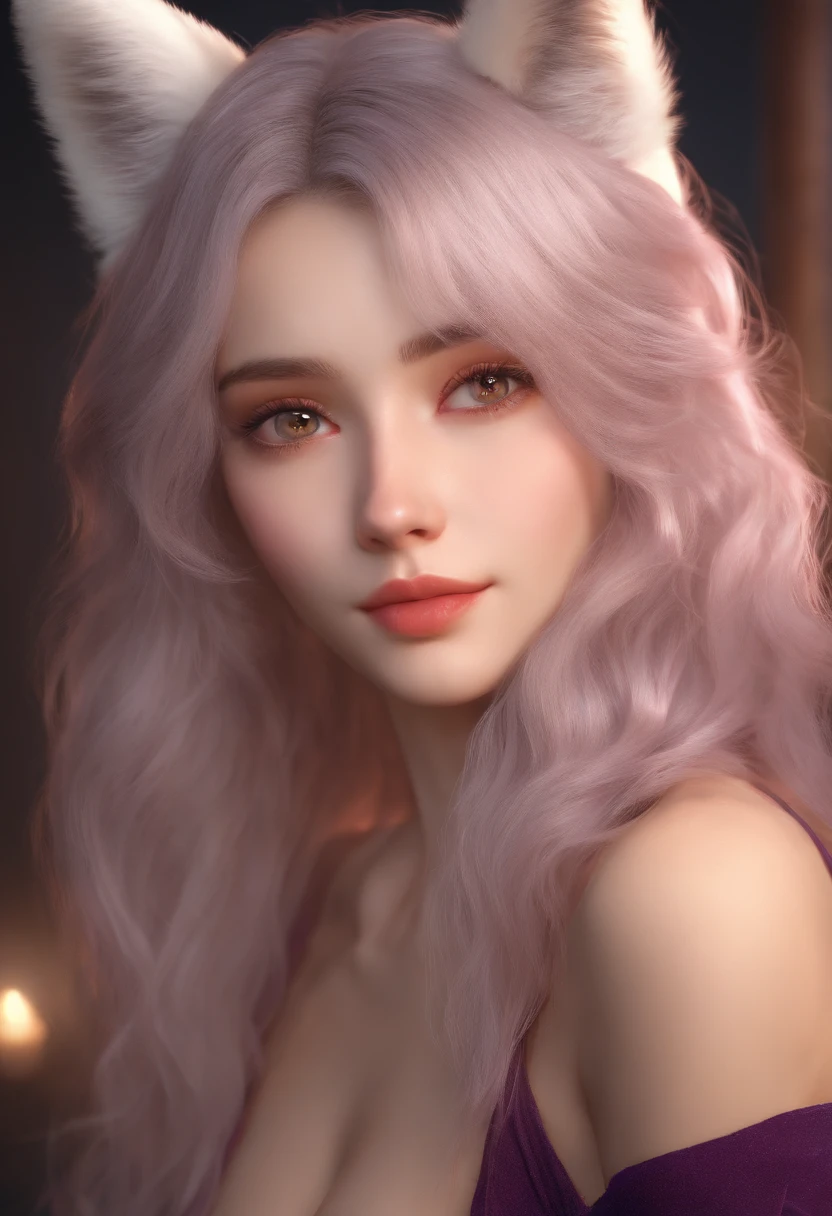 1 Girl, Medium Tits, Starry Eyes, (8k, RAW Photo, High Sensitivity, Best Quality, Masterpiece, Ultra High Resolution, Realism: 1.25), Blush, (Very Detailed CG Unity 8k Wallpaper, Best Quality, High Resolution: 1.2), (ultra_detailed, UHD: 1.2), Perfect Lighting, Unique, (1 Girl: 1.4), (Pretty Girl: 1.2), Unreal Engine, Side Light, White Hair, Fox Ears, Purple Eyes, Perfect Face, Detailed Face, Perfect Body, Beautiful Eyes, Beautiful Face, (Bright Skin: 1.4), Idol, (Full Body), Red T-shirt, Transparent,