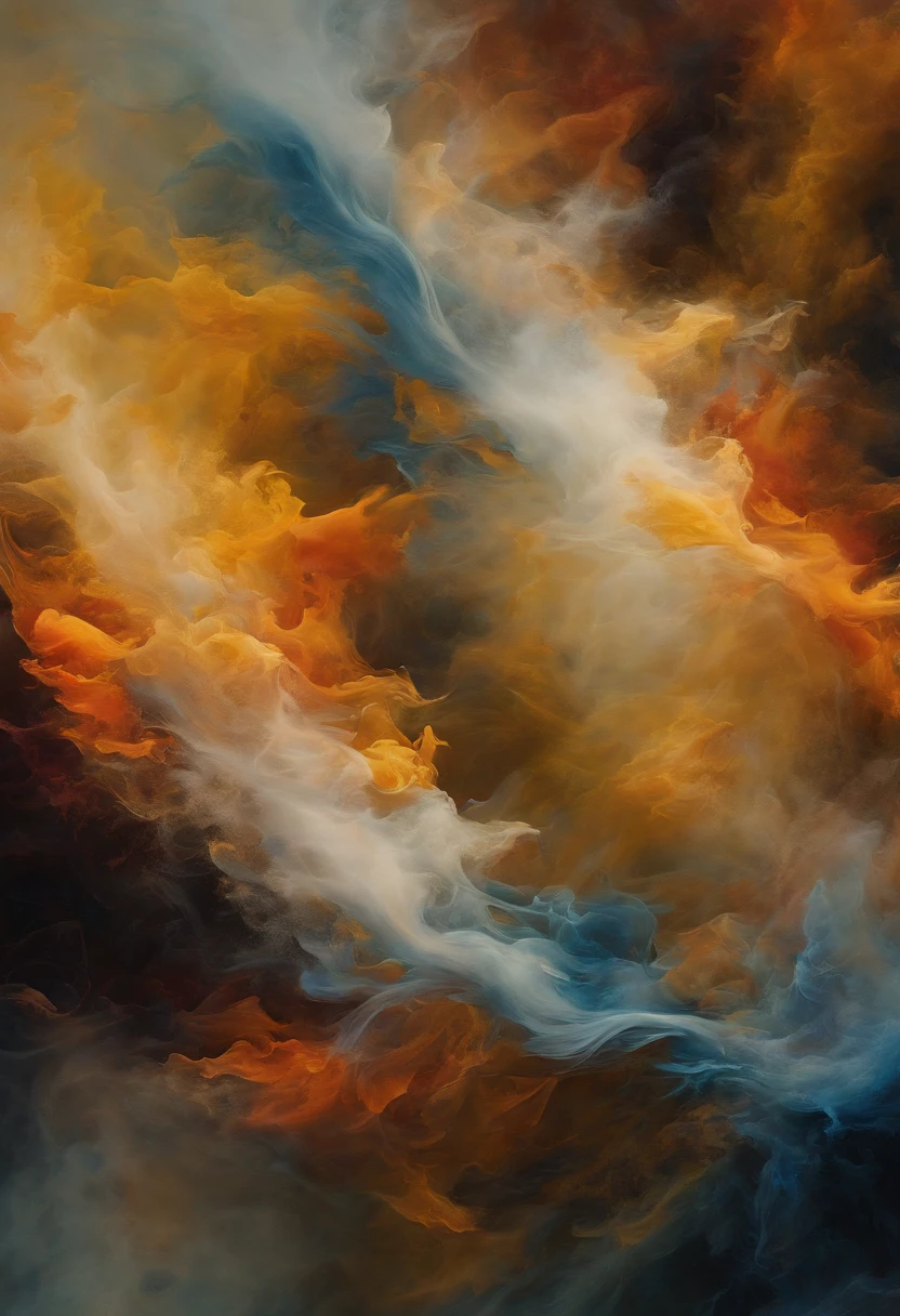 (best quality,4k,highres,masterpiece:1.2),ultra-detailed,realistic:1.37,colorful,smoke explosion,abstract art,blurred background,vibrant colors,fluid movement,sharp focus,photorealistic lighting,ethereal atmosphere,striking contrast,bokeh,explosive energy,whirling motion,color palette,creative chaos,dreamlike ambiance,wisps of smoke,mesmerizing patterns,waves of color,dynamic composition,intricate details,fluid brushstrokes,translucent layers,emotive expression,abstract expressionism,spontaneous inspiration,impressionistic interpretation,sensory experience,visual harmony,immersive art,wonder and awe,pure visual pleasure.