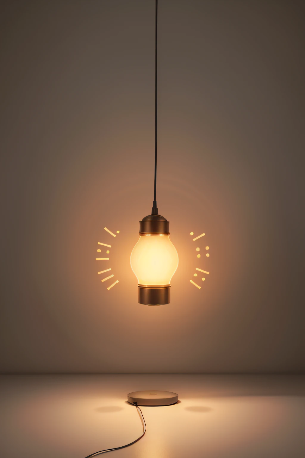 lamp with a brain inside wireless technology an artificial image