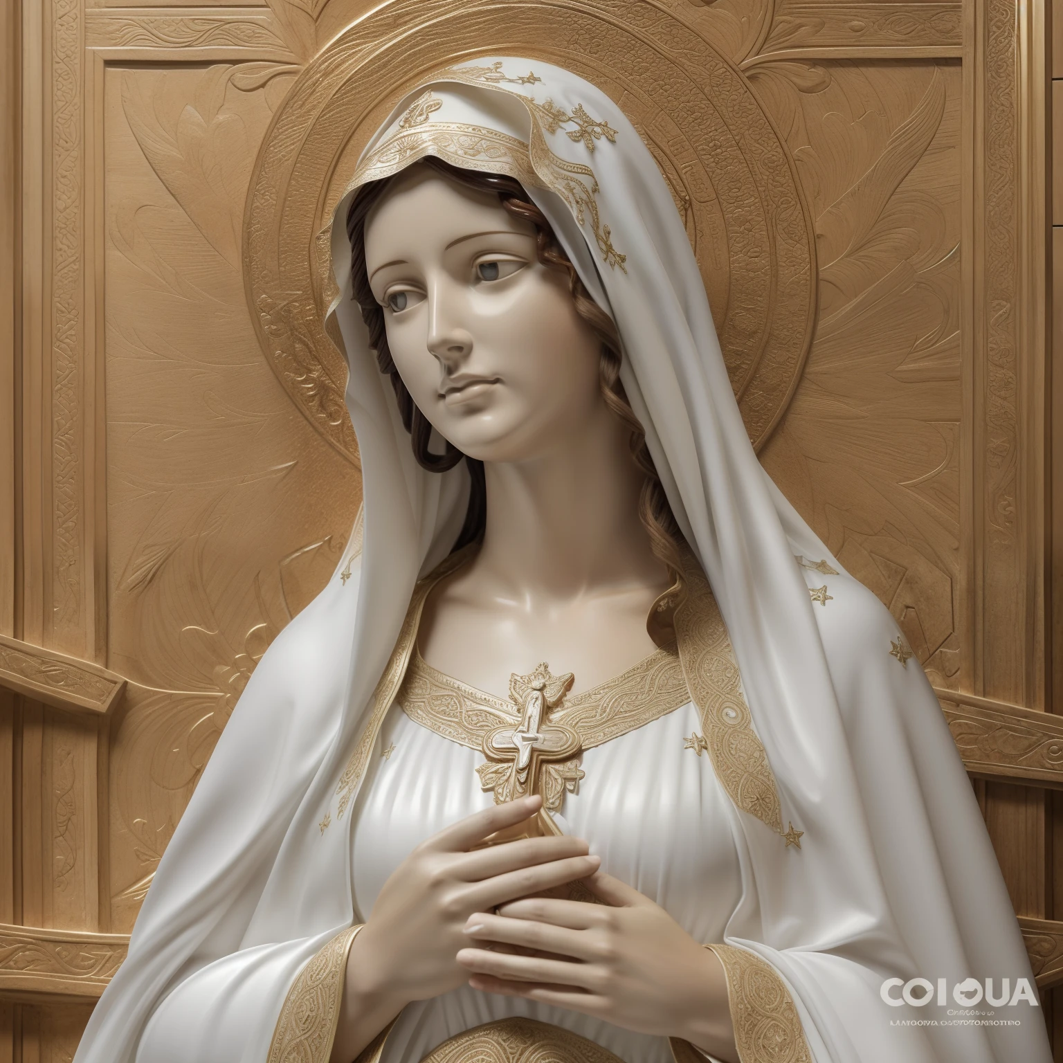nude, virgen maria
