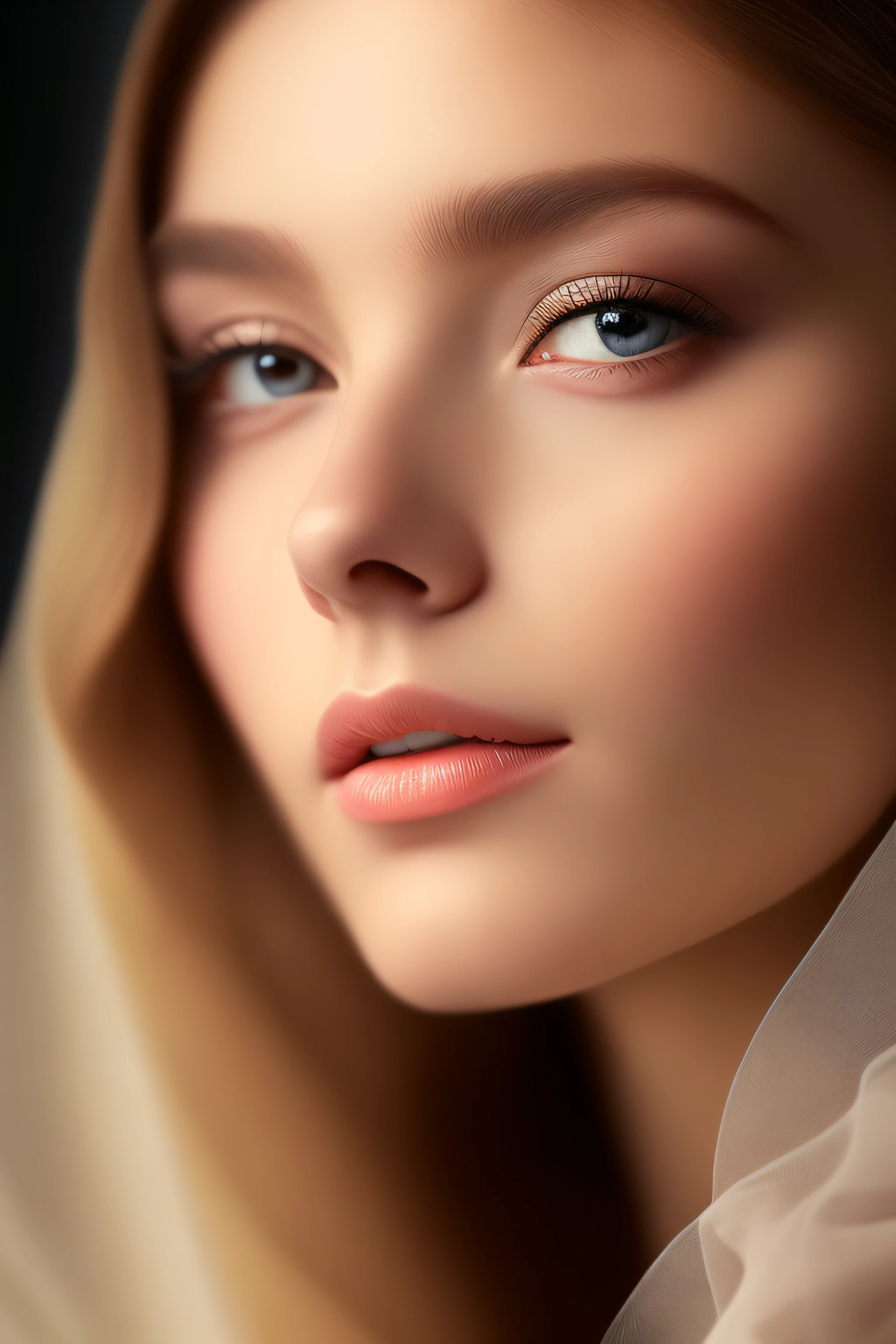 A girl in a Leonardo-style painting,beautiful detailed eyes,beautiful detailed lips,extremely detailed face and eyes,long eyelashes,classic oil painting,impressive brushwork,[subtle lighting],[architectural elements],[dreamy atmosphere],(best quality,4k,8k,highres,masterpiece:1.2),ultra-detailed,(realistic,photorealistic,photo-realistic:1.37),vibrant colors,vivid expression,subtle shading,soft focus,gentle backlighting,subtle color palette