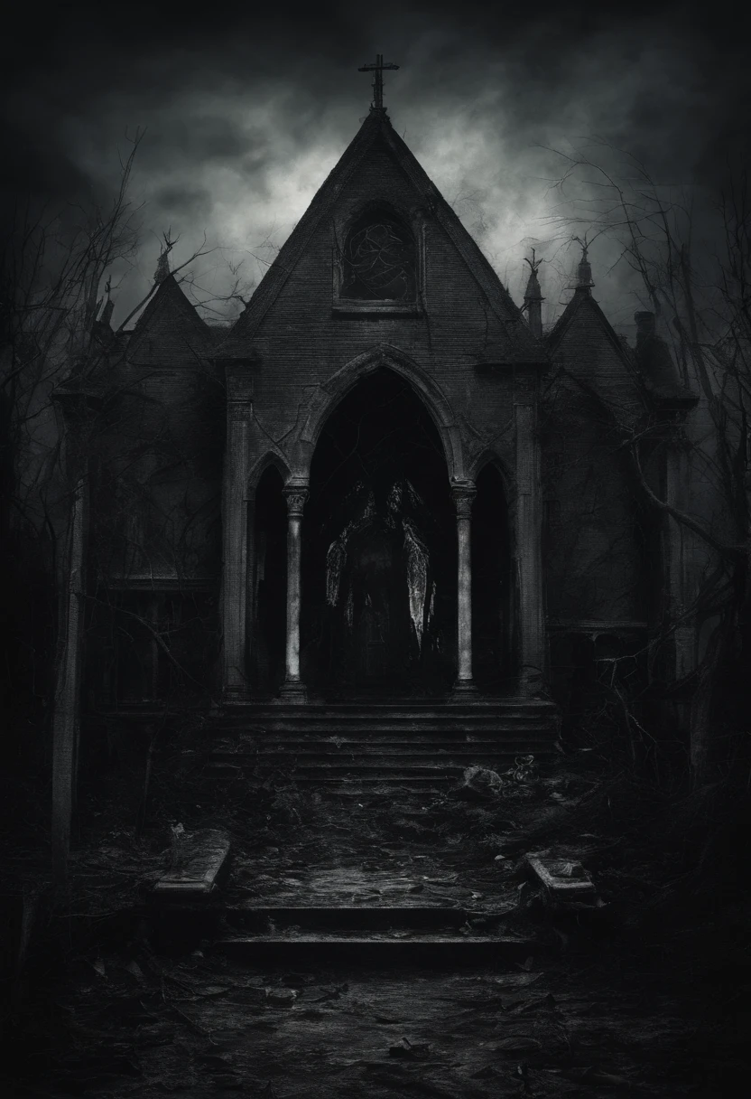pre-death experience, the final test of life, dark atmosphere