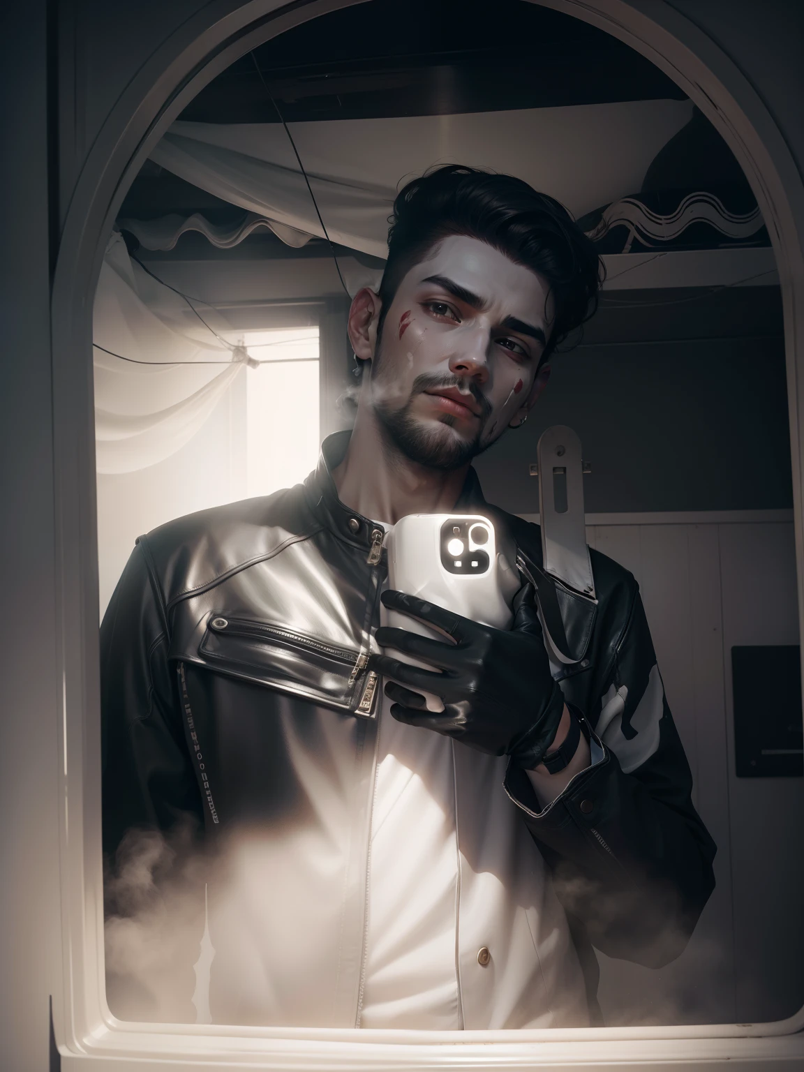 White face
