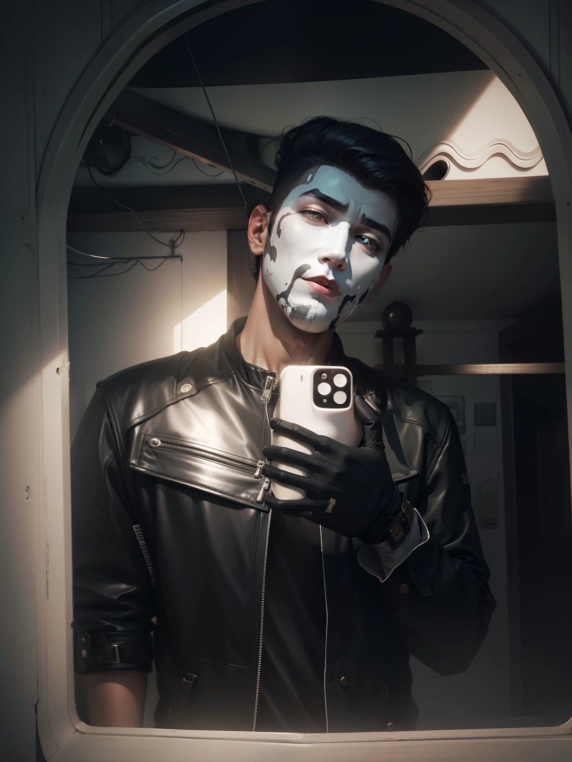 White face