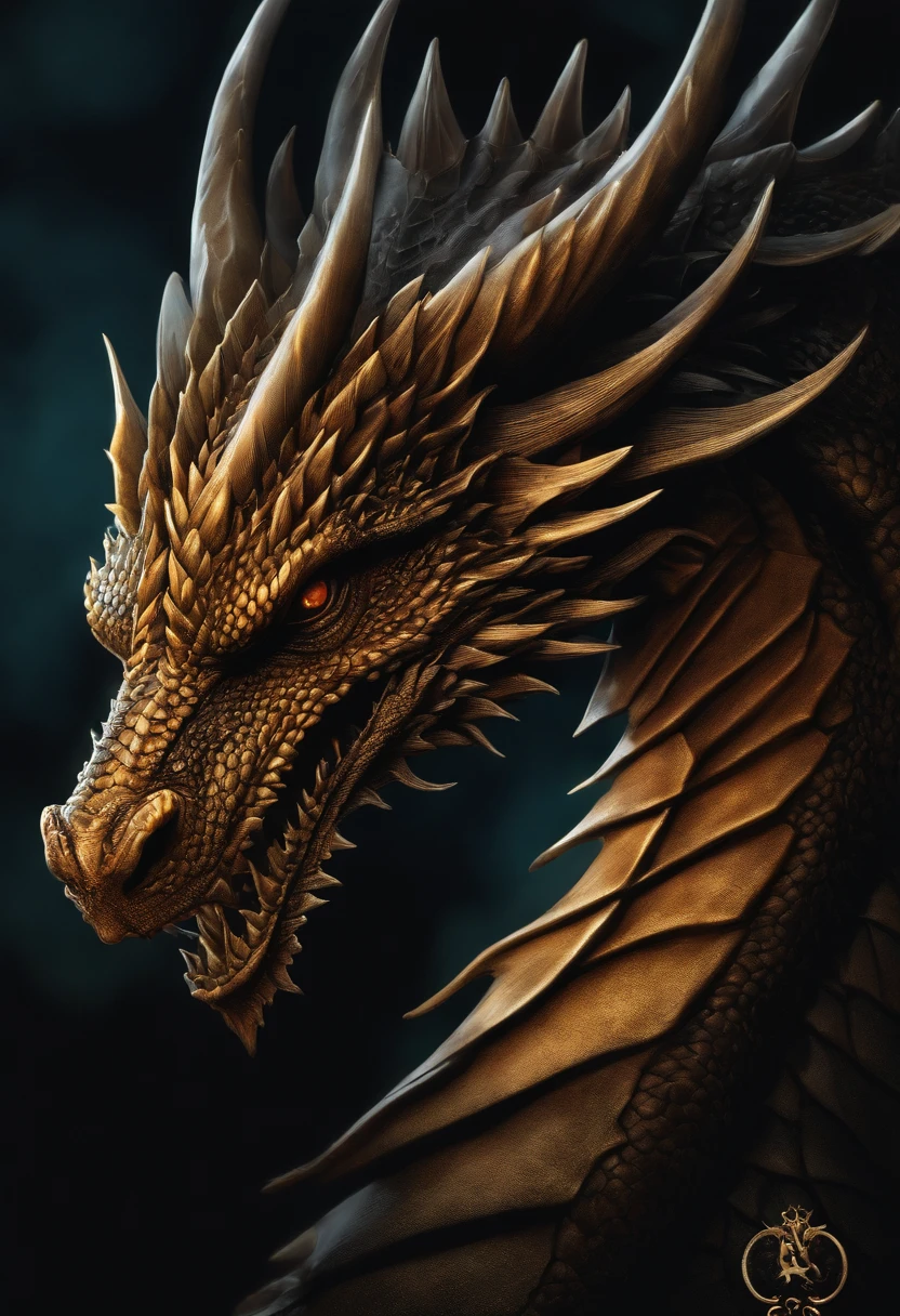 /imagine prompt: Dragon illustration for a sticker with a black background, em negrito estilo de contorno, bordas irregulares, Lixo, sombreamento claro --v 5.2