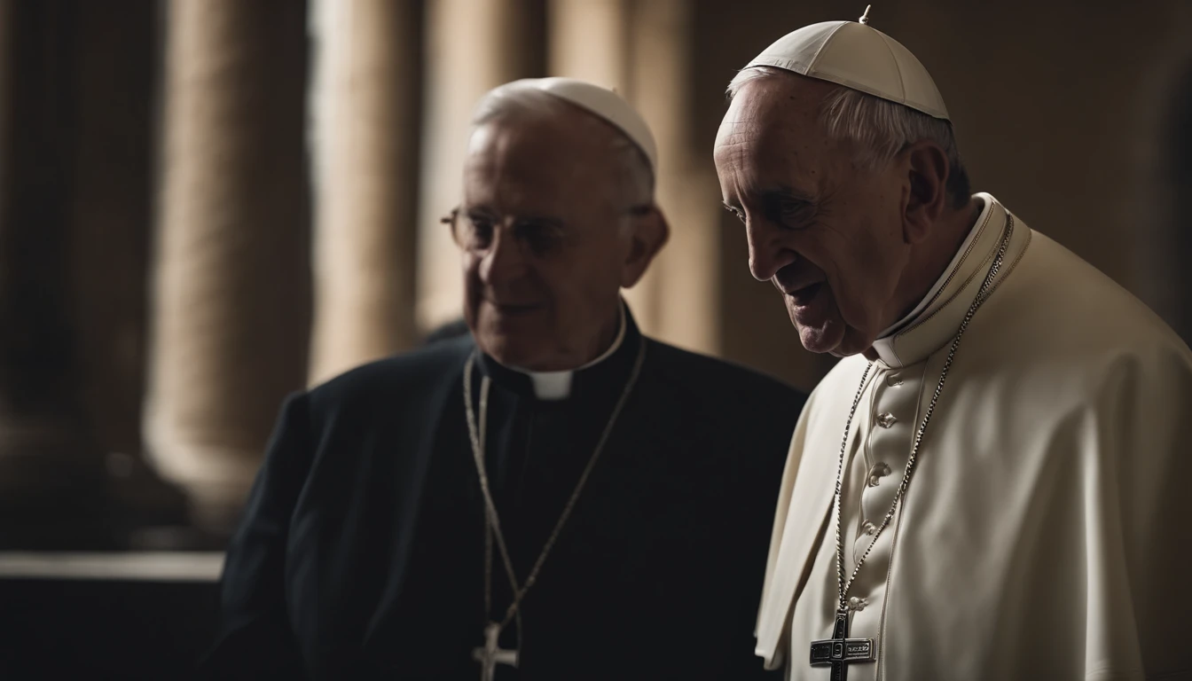 Retrato de um pope de 100 anos depois de cristo