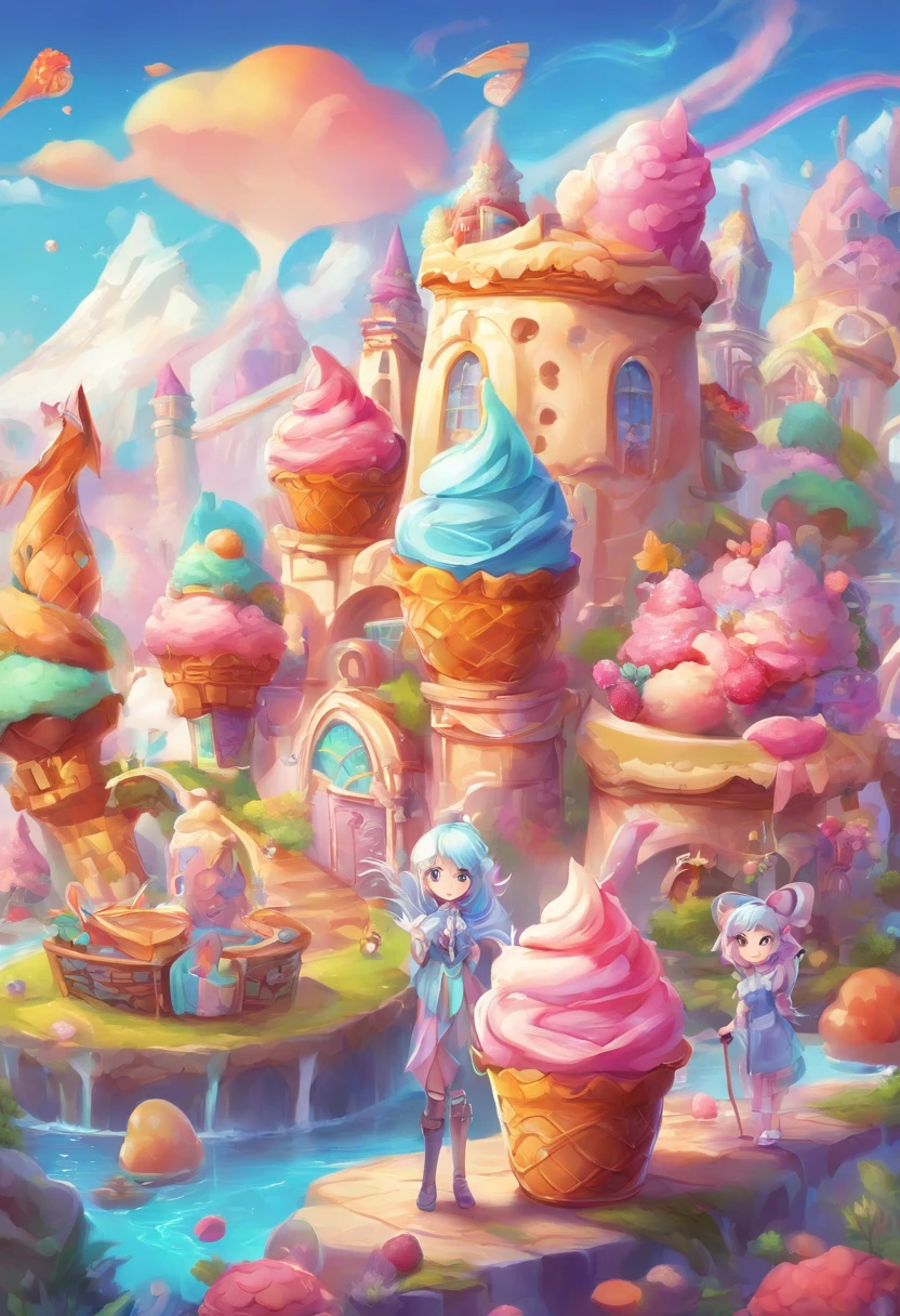 (best quality,ultra-detailed),anime,logo,Ice Geek,ice cream parlor,playful design,colorful,fun characters,sweet treats,creative,whimsical background,cute decorations,anime-inspired illustrations,vibrant colors,cool typography,joyful atmosphere,delicious flavors,attractive visual appeal,mouth-watering desserts,memorable branding,eye-catching,unique concept,irresistible desserts,imaginative,cheerful ambiance,fantasy themes,manga style,energetic,innovative layout,enticing ice cream cones,yummy ice cream scoops,cartoonish characters,playful animations,artistic,attention-grabbing design