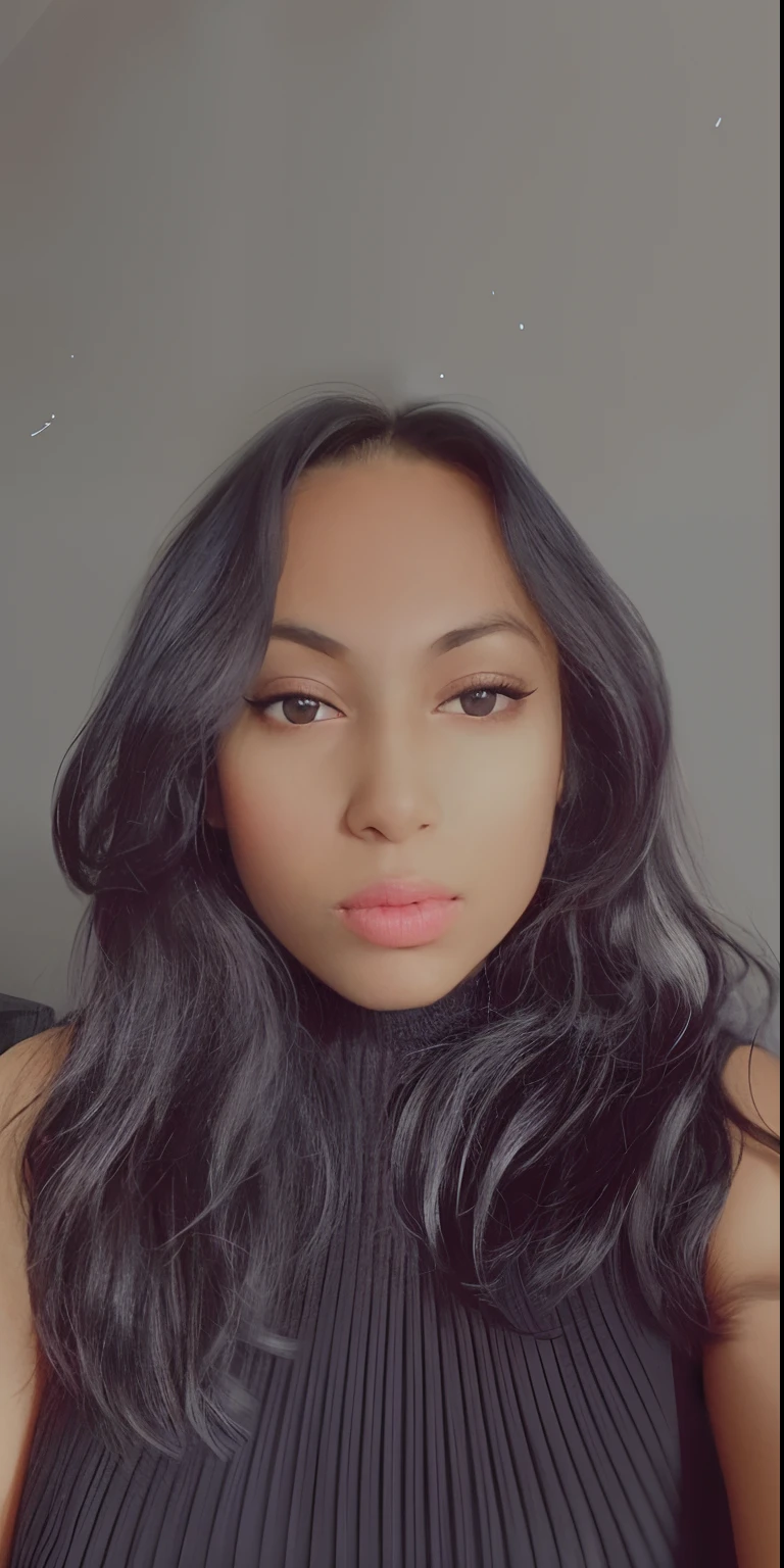 there is a woman with long hair and a black top, headshot profile picture, violet myers, taken in the early 2020s, portrait of vanessa morgan, photo of young woman, profile image, female with long black hair, 18 years old, photo of a black woman, profile photo, young woman with long dark hair, profile pic