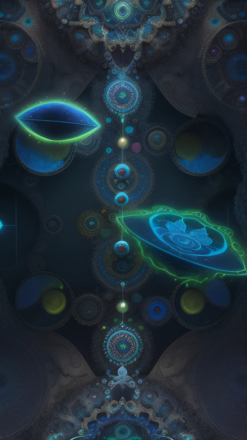 alienigneas, psicodelico, coloridos, fractal, geomtria, psicodleicos, lsd, cogumelos, olhos, portal