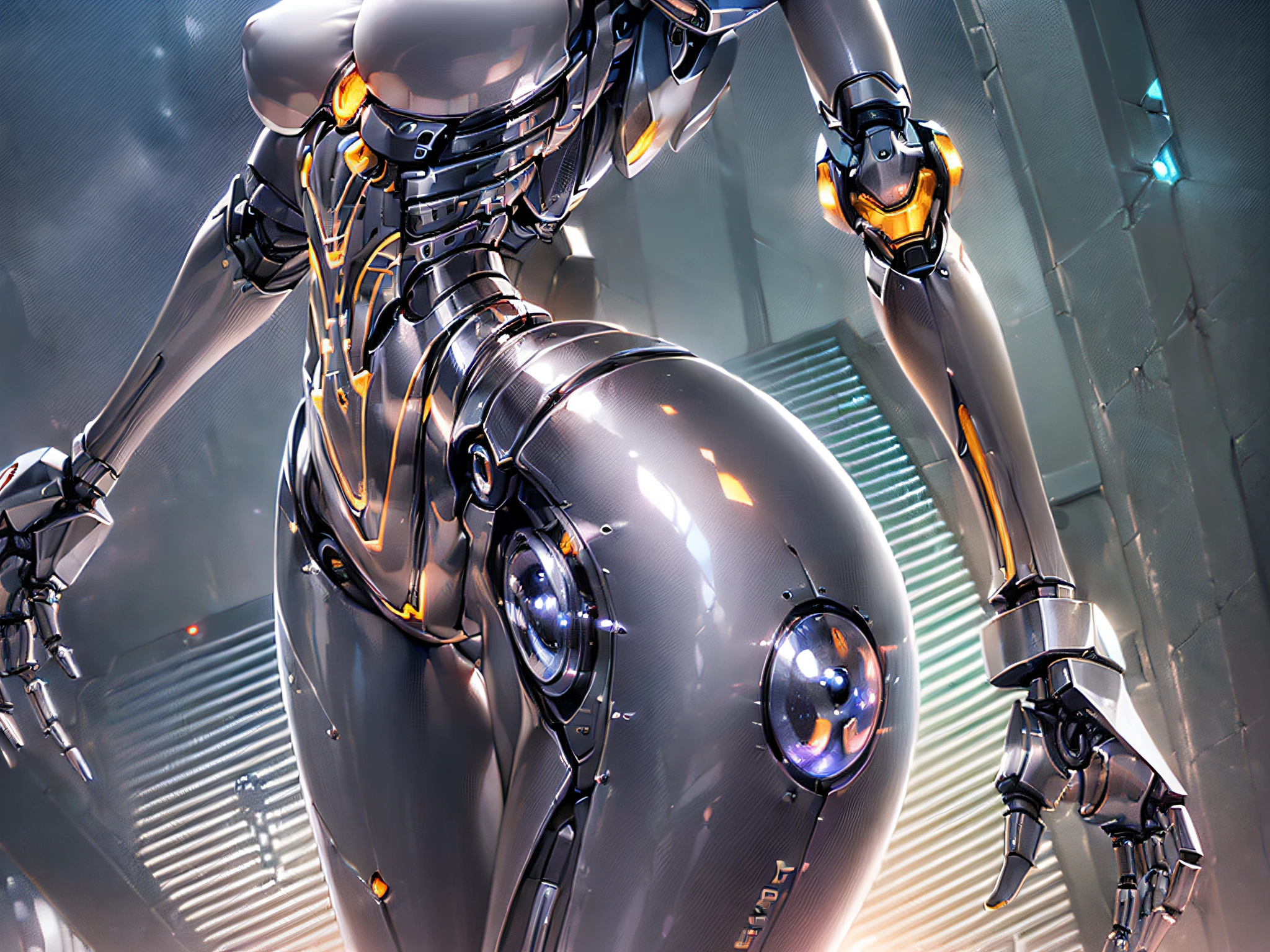 ((masuter piece:1.5)),((Finest quality)),(super precision),8k picture,Top quality anime,Highest level of resolution,sharpnes,Clear,The world of the near future:1.4,cyberpunked,((perfect anatomia:1.5)),(Perfect depiction, Unbroken body:1.5),Detailed down to the smallest detail,Phenomenal depiction,((1 Cyborg Woman,Machine body:1.6),(Lustrous hair)),((Beautiful shiny mechanical eyes:1.3),((Slim body,parting line:1.6),thin-waist,pretty skin,Beautiful legs,(deadpan),(Detailed and detailed bodysuit),Cyber City:1.5