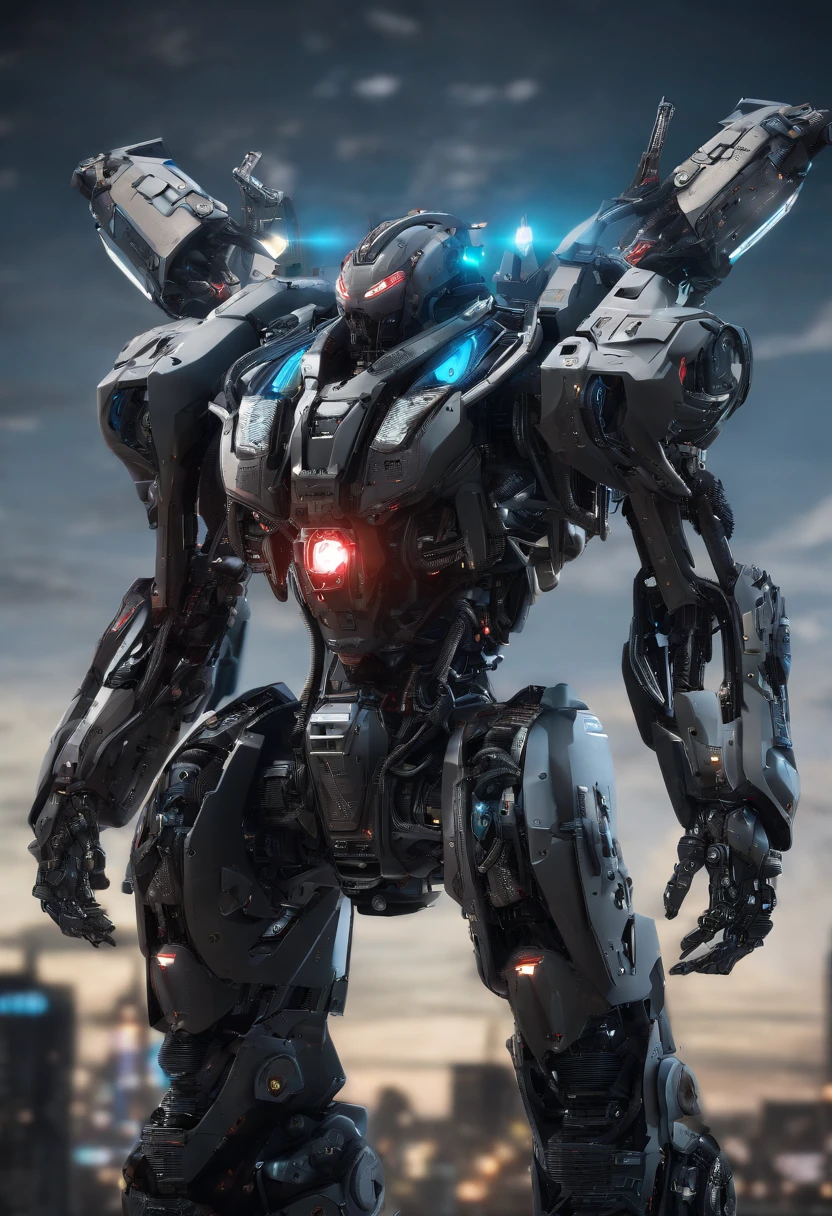 (masterpiece:1.2), best quality, high resolution, unity 8k wallpaper, (illustration:1.0), beautiful detailed, extremely detailed, perfect lighting, extremely detailed CG,glowing eyes,
Mech,armor,full_armor,warframe,horns, fake horns, red eyes, global ray tracing,dark_light,
looking at the viewer,solo,perspective