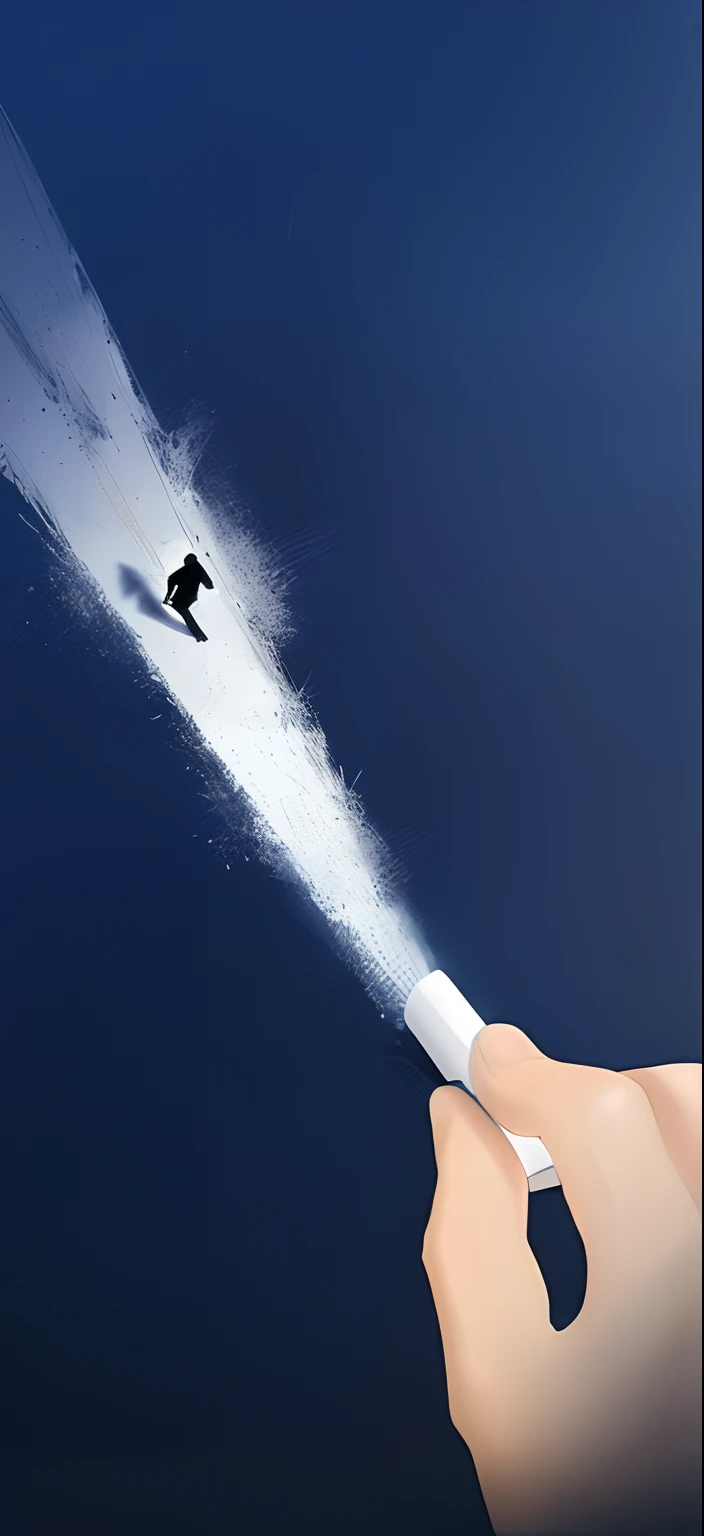 Someone with chalk,Draw a trace on the board,alex andreev, illustratio, creative photoshop, Chalk tracks, amazing effect, Little people with chalk, Chalk explosion, humorous illustration, hyper-realistic illustration, photo - manipulation, paranormal flashlight, Artistic illustration, absolutely outstanding image, flashlight on, photo manipulation, Light plow,