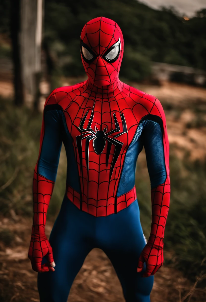 spider man olhando em cima de um predio no anoitecer sem mascara o espetacular homen aranha traje amazing spider traje adolecente --auto