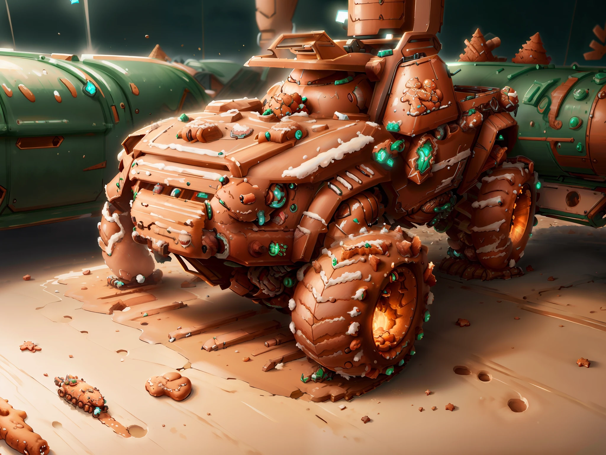 GingerbreadAI
Batalha Mech  . circunstanciado, intrincado