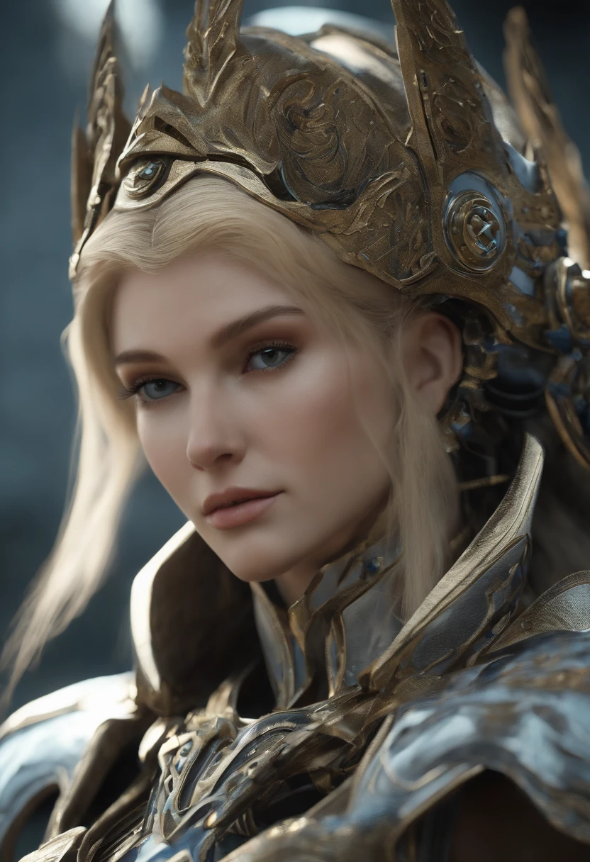 uma mulher, terno mecha branco + Black armor with silver pieces, Longas, cabelos curtos dourados, cabelo com franja na frente dos olhos, helmet on the head, olhos azuis cintilantes, Looking at the Viewer, ((( pose interagindo e inclinando-se [ em um objeto | sobre algo no ambiente]))), masmorra destra, with machines, robots, puppy, surreal, tenso, hot, altamente detalhado, claro, prOfissional, 8k UHD, Twilight, filme, Escuro, violento, Ao ar livre , Rio, Buttle, Dedos bem detalhados, Very detailed hand, perfeito_Hands,chase, Dramatic, Vivid, Clima tenso, Processado, epics, Twilight, NFFSW, Capas, nevasca, lightnings, desastre, Cachoeira de lava fervente, ((Comprimento total): 1.5). 16k, UHD, best possible quality, ultra detalhado, best possible resolution, Motor Unreal 5, PrOfissional Photography, perfeito_Hands, [princesa_Zelda], ((Zelda_breath_Of_o_selvagem)), ocean